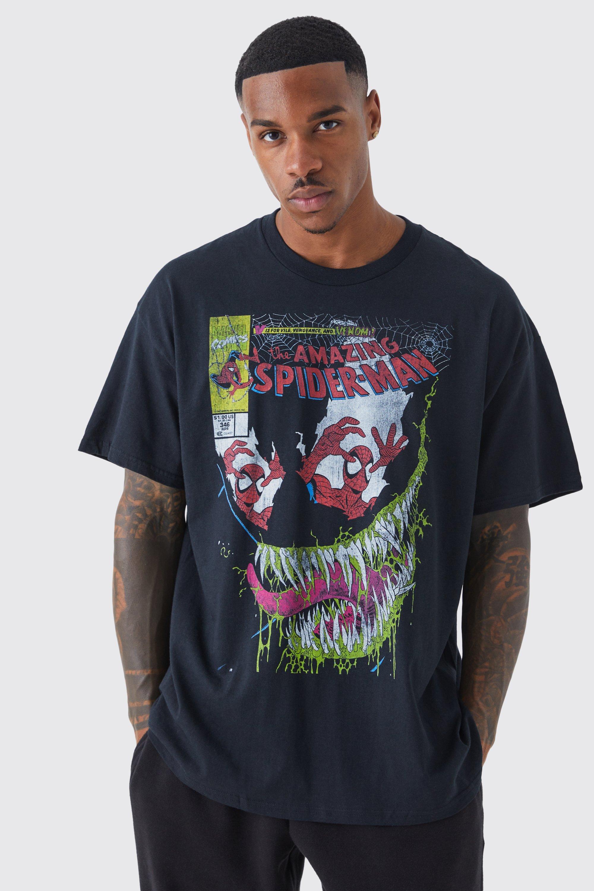 Image of T-shirt oversize ufficiale Venom, Nero