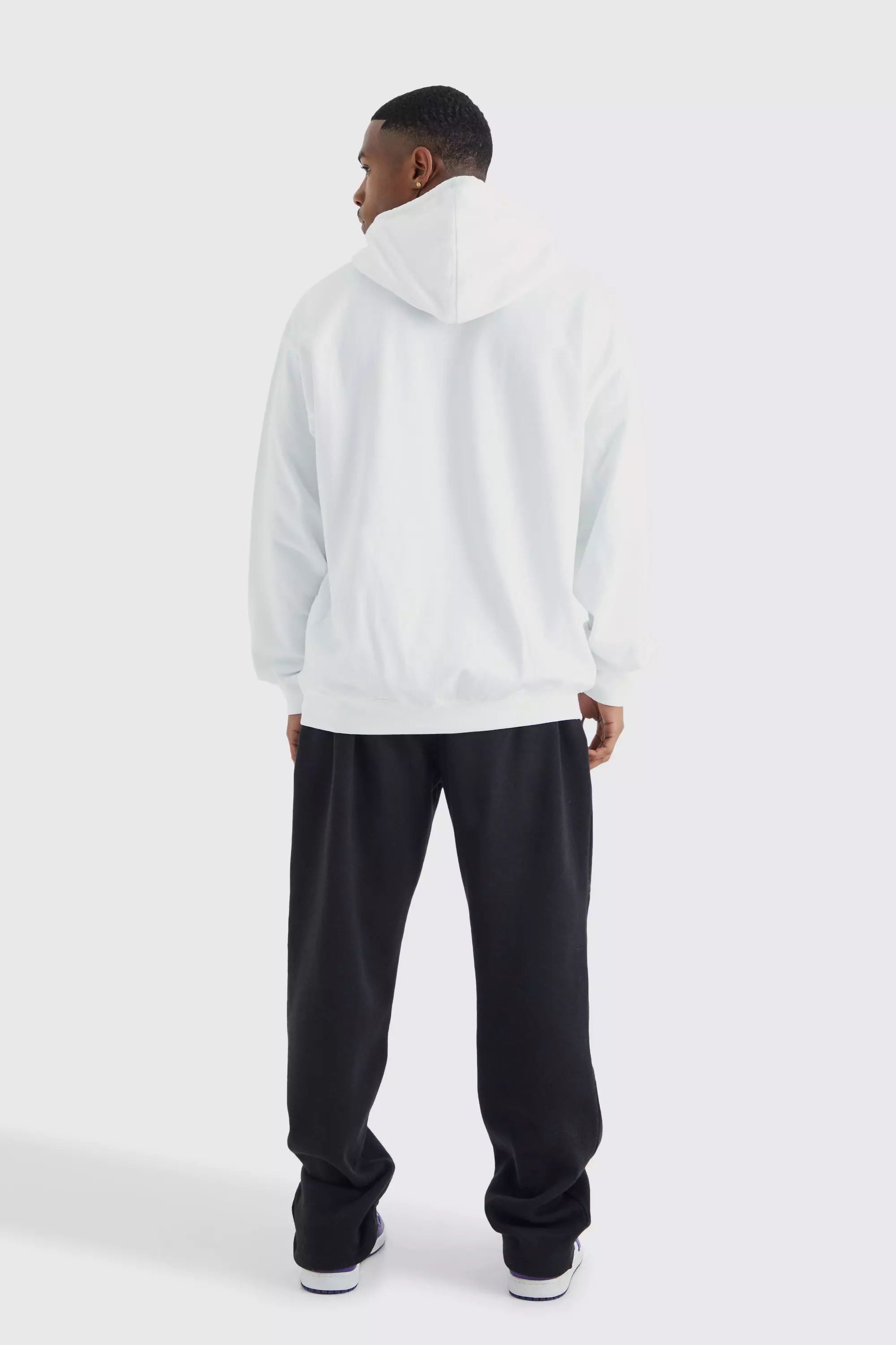 Oversized white hoodie mens hot sale