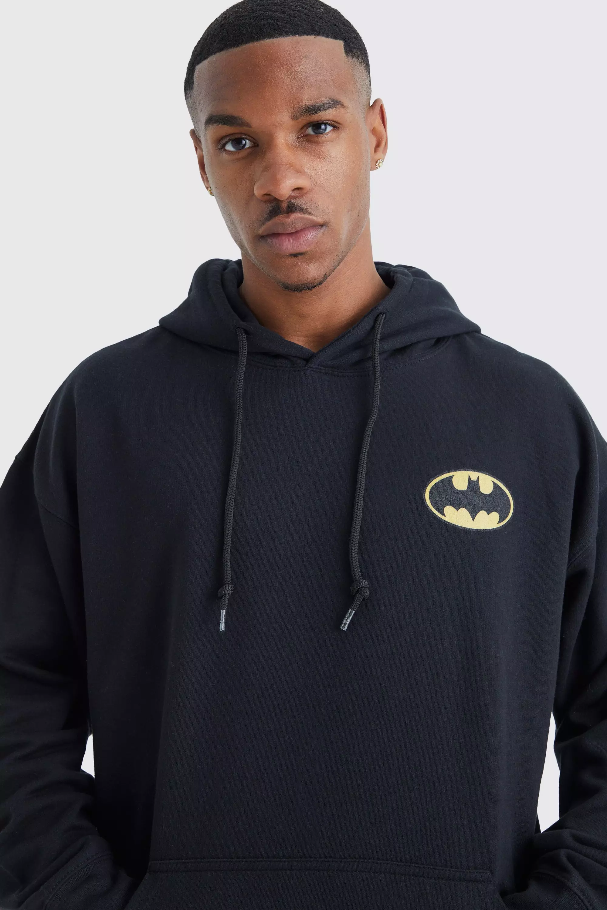 Black hot sale batman hoodie