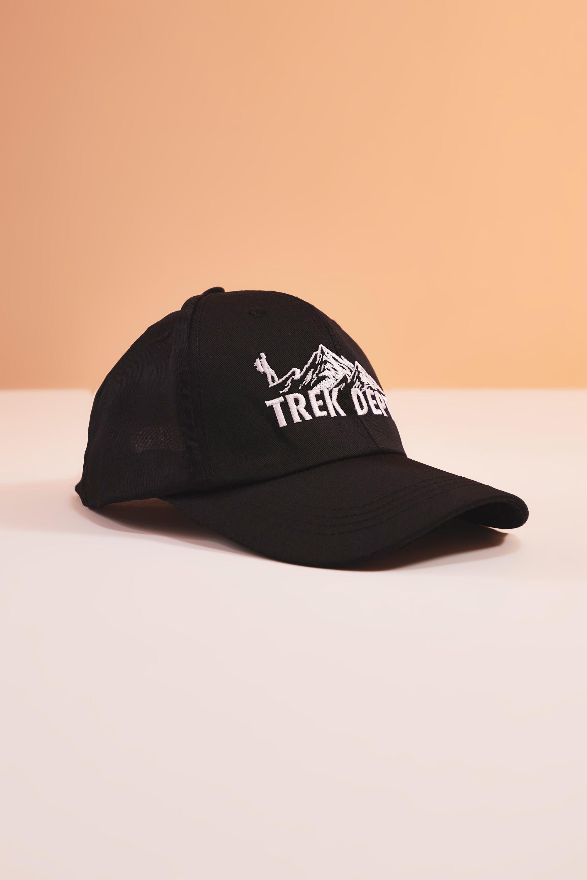 Mens Black Active Trek Adjustable Cap, Black