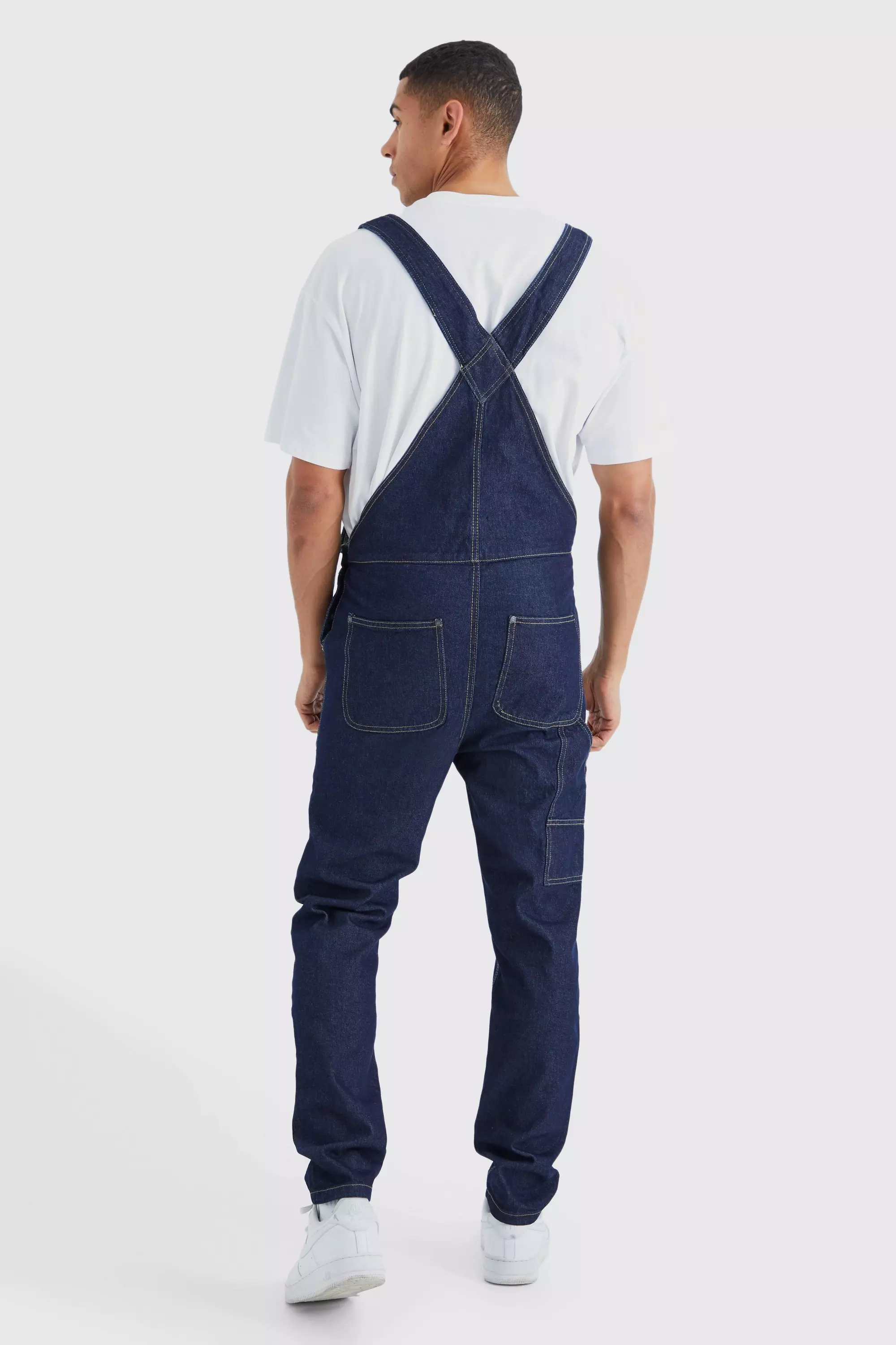 Mens skinny store dungarees