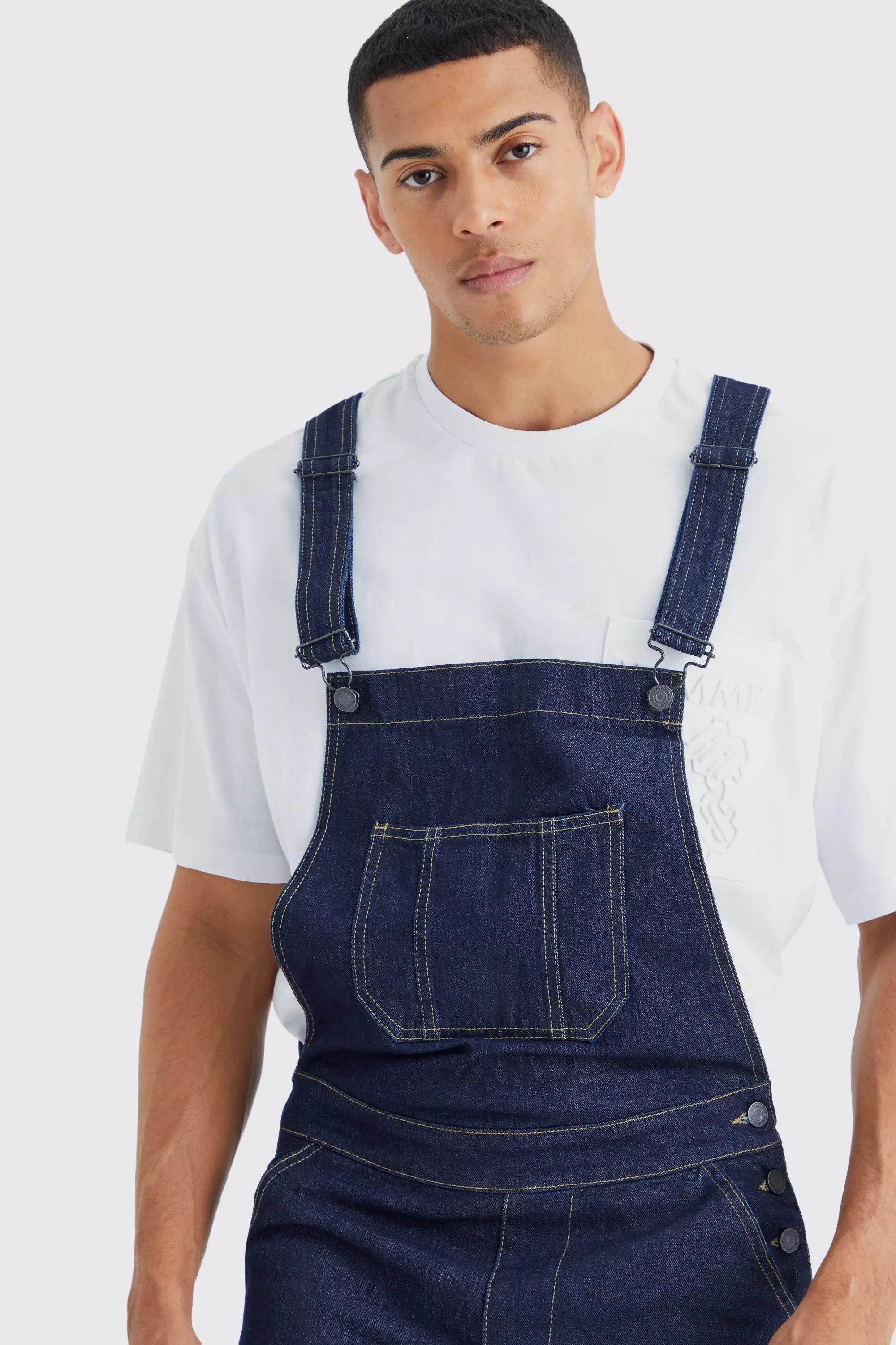 Mens denim dungarees clearance cheap