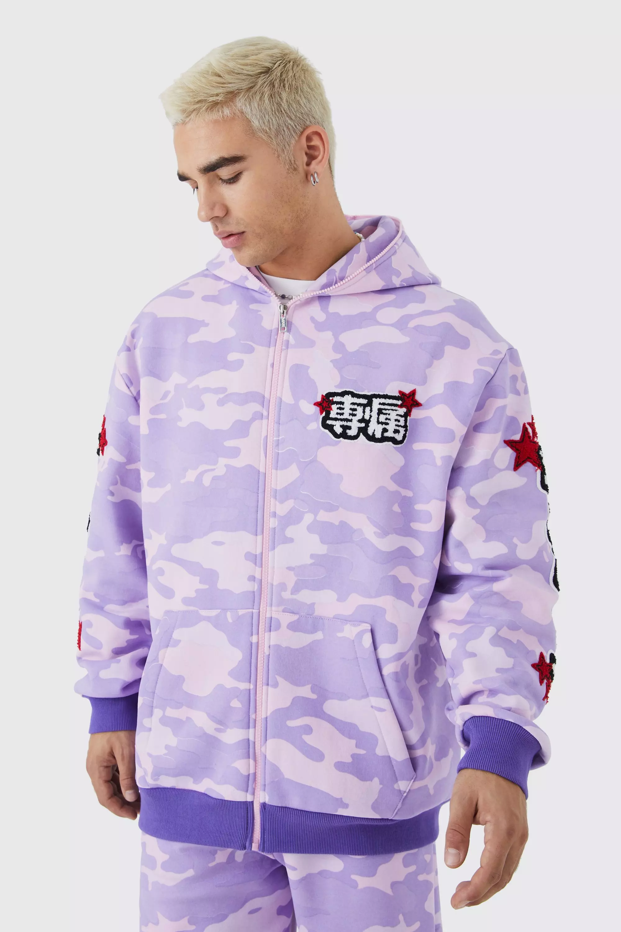 Oversized camo hot sale hoodie