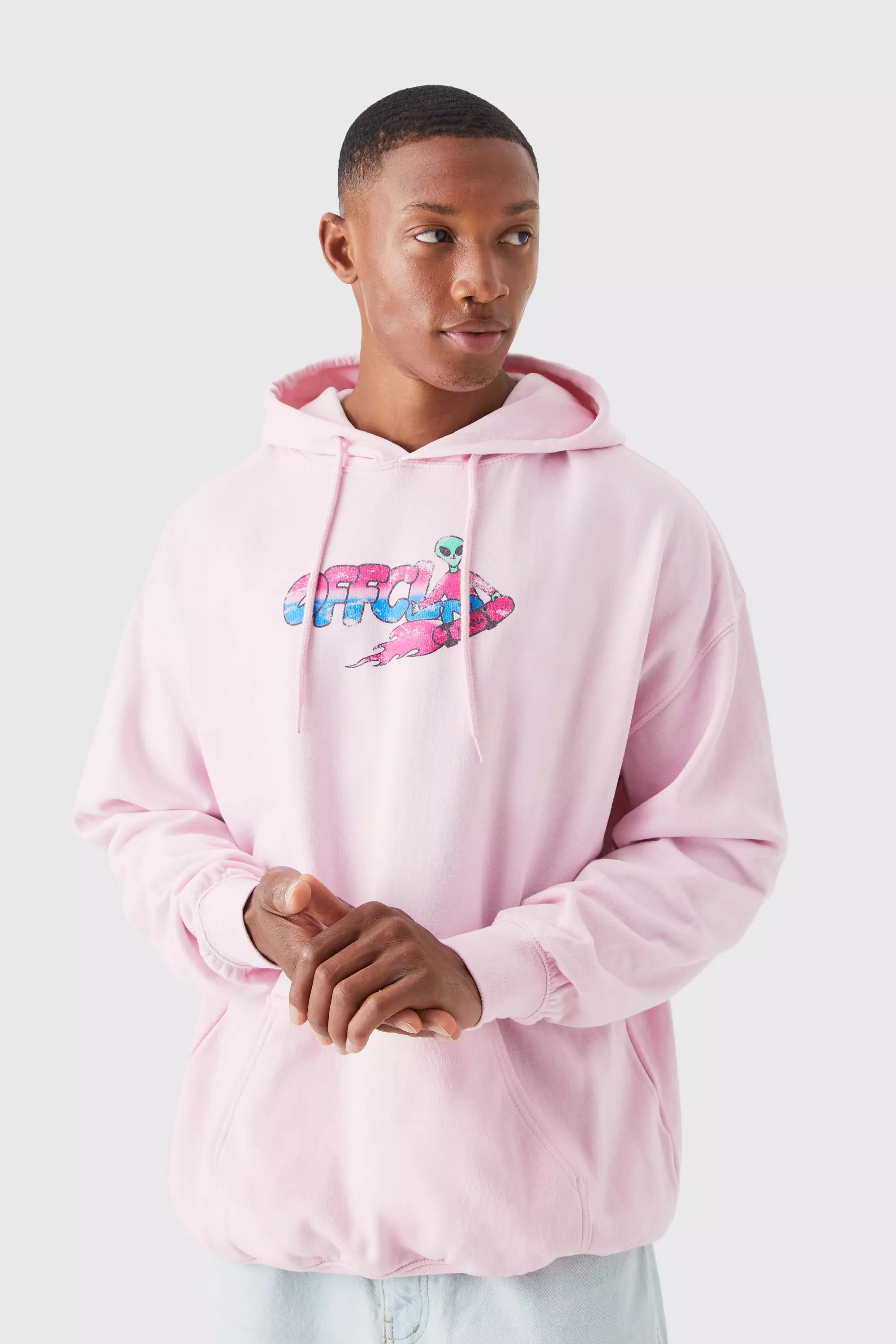 Pink store alien hoodie