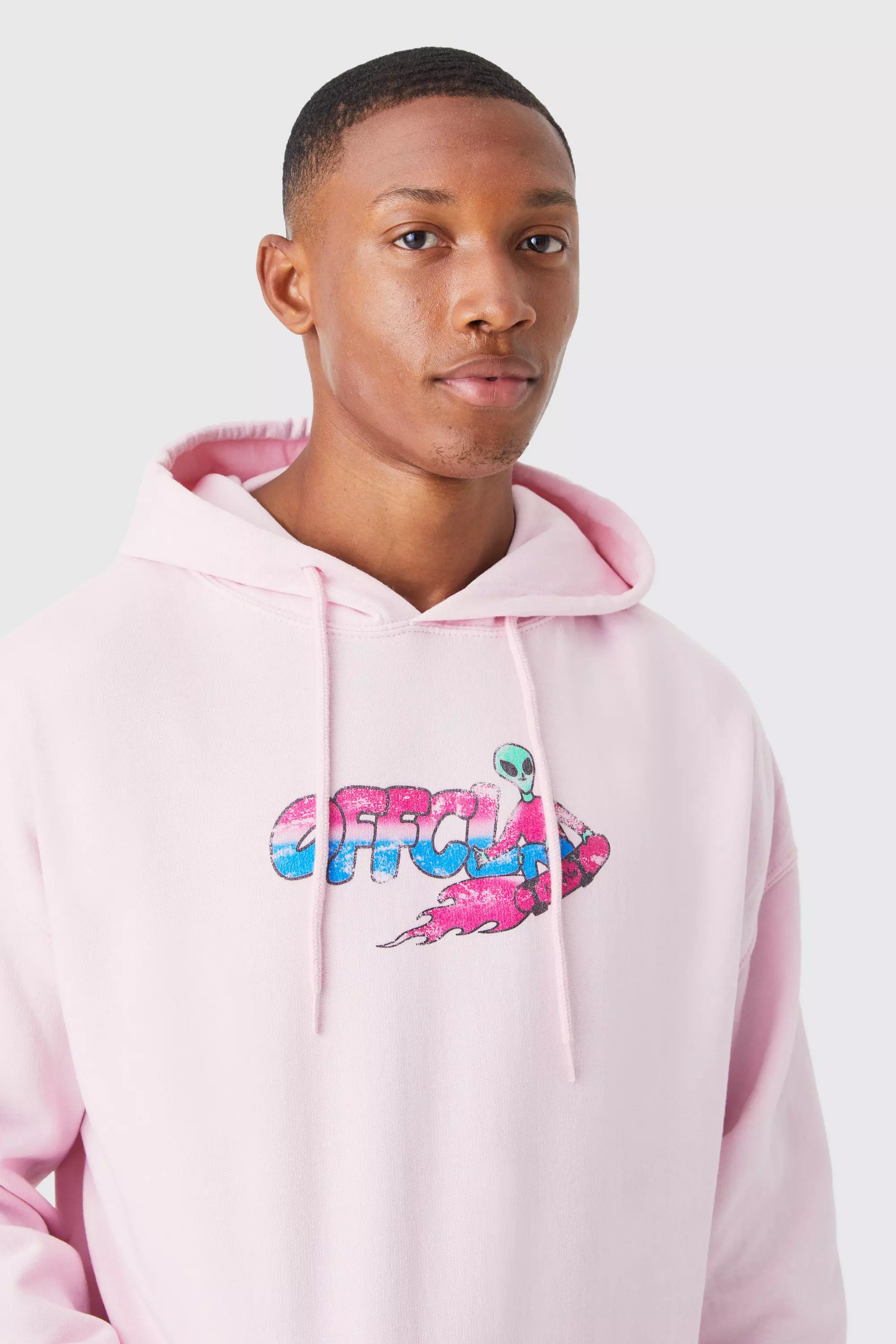 Pink best sale alien hoodie