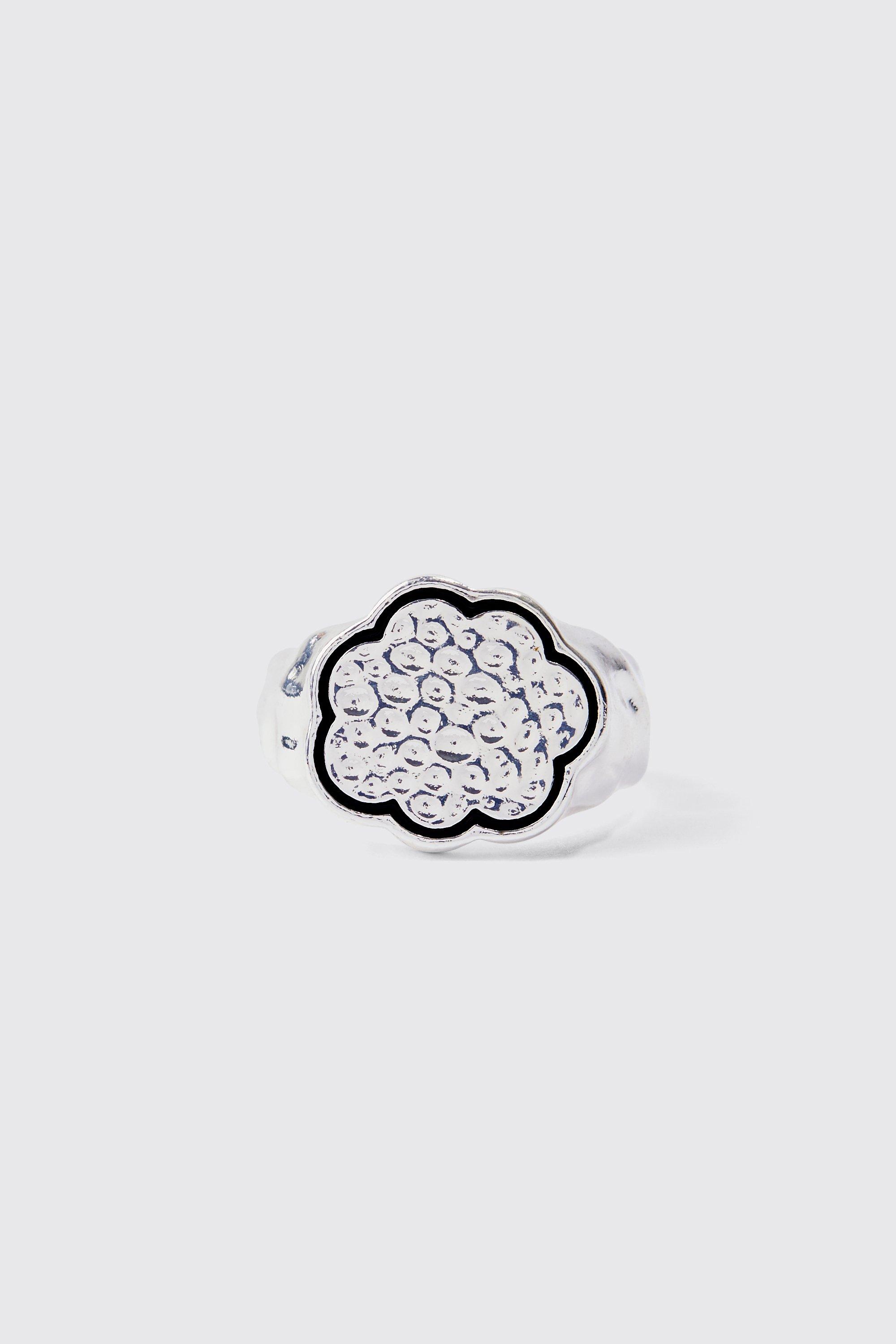 Mens Grey Cloud Ring, Grey