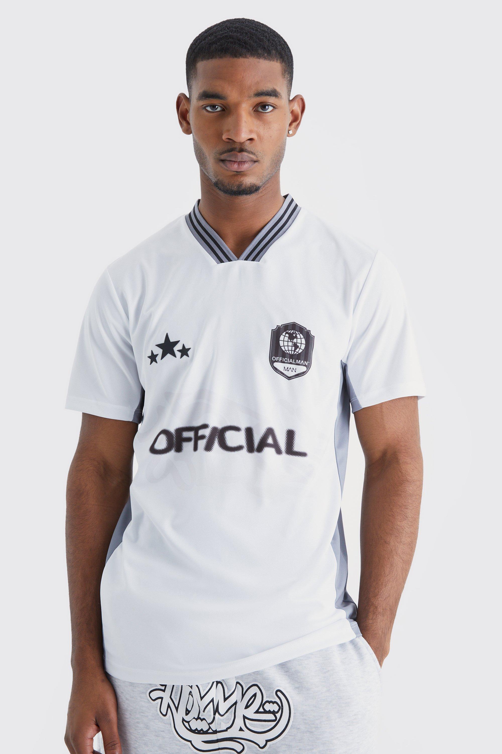 men's tall official short sleeve football shirt - white - s, white
