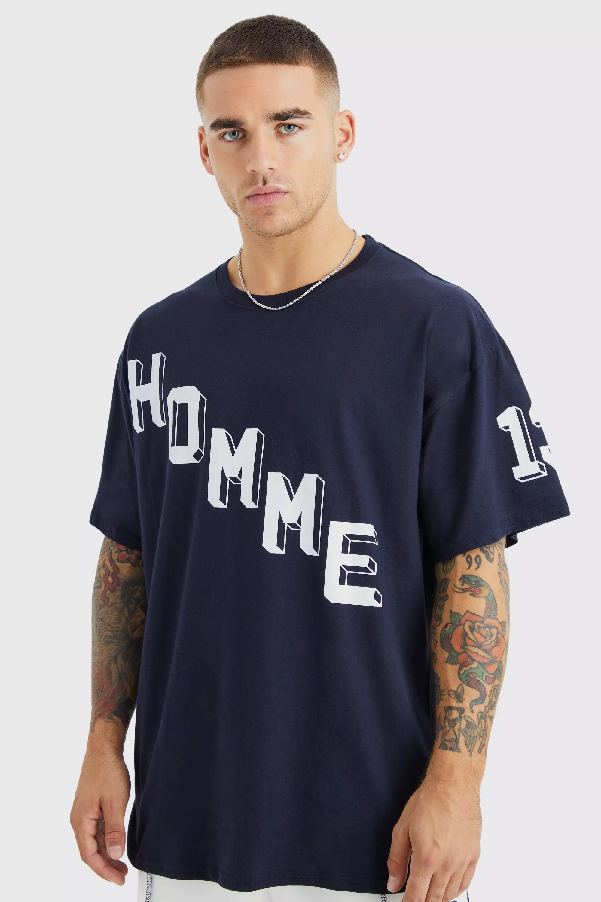 Oversized Homme Graphic T shirt