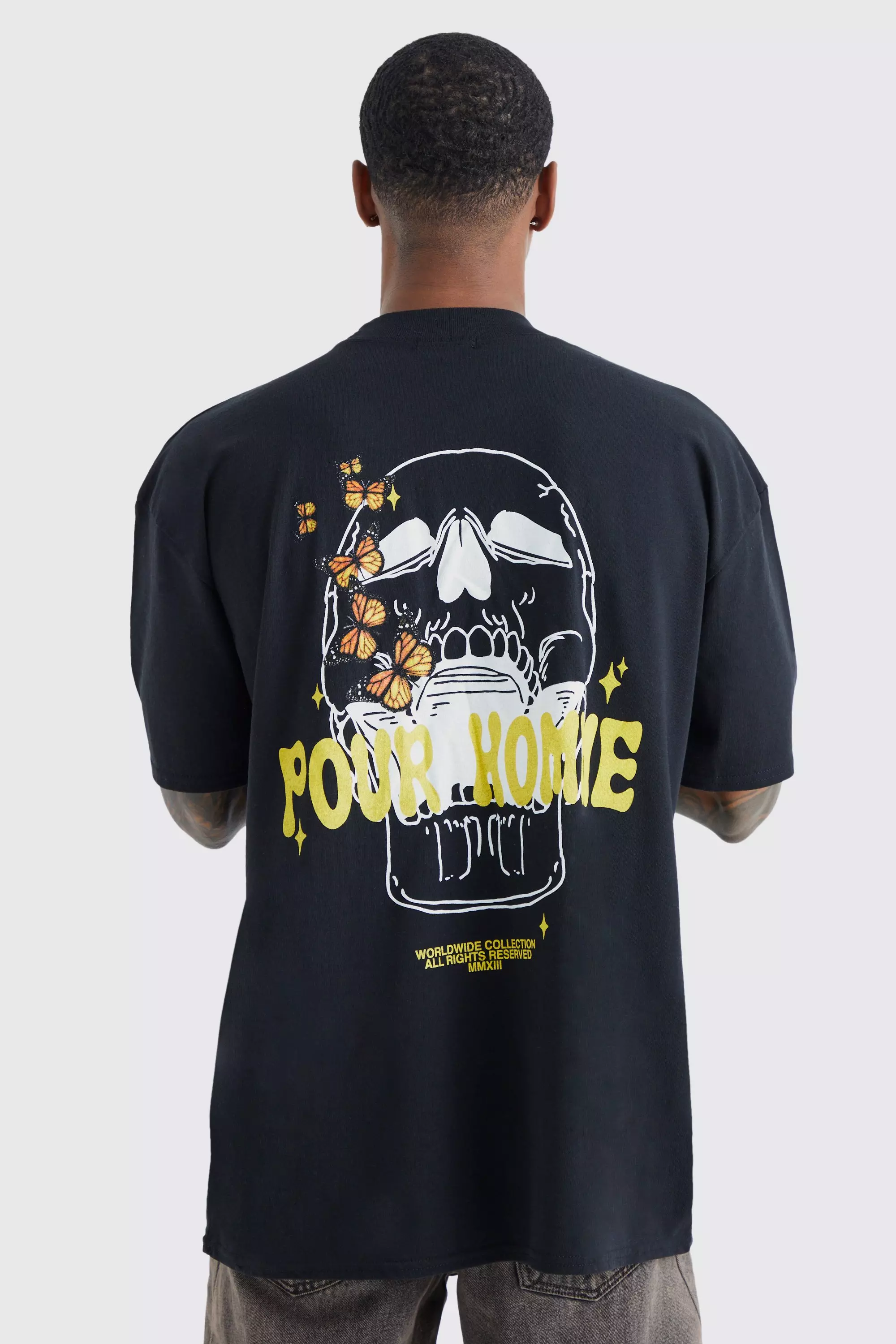 T shirt skull outlet homme