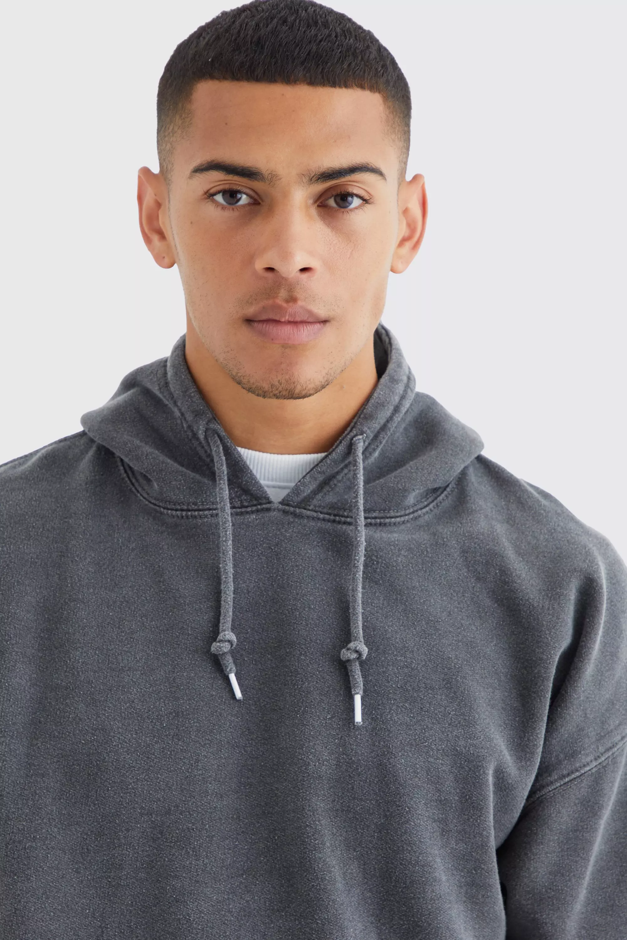 Boohooman hot sale grey hoodie