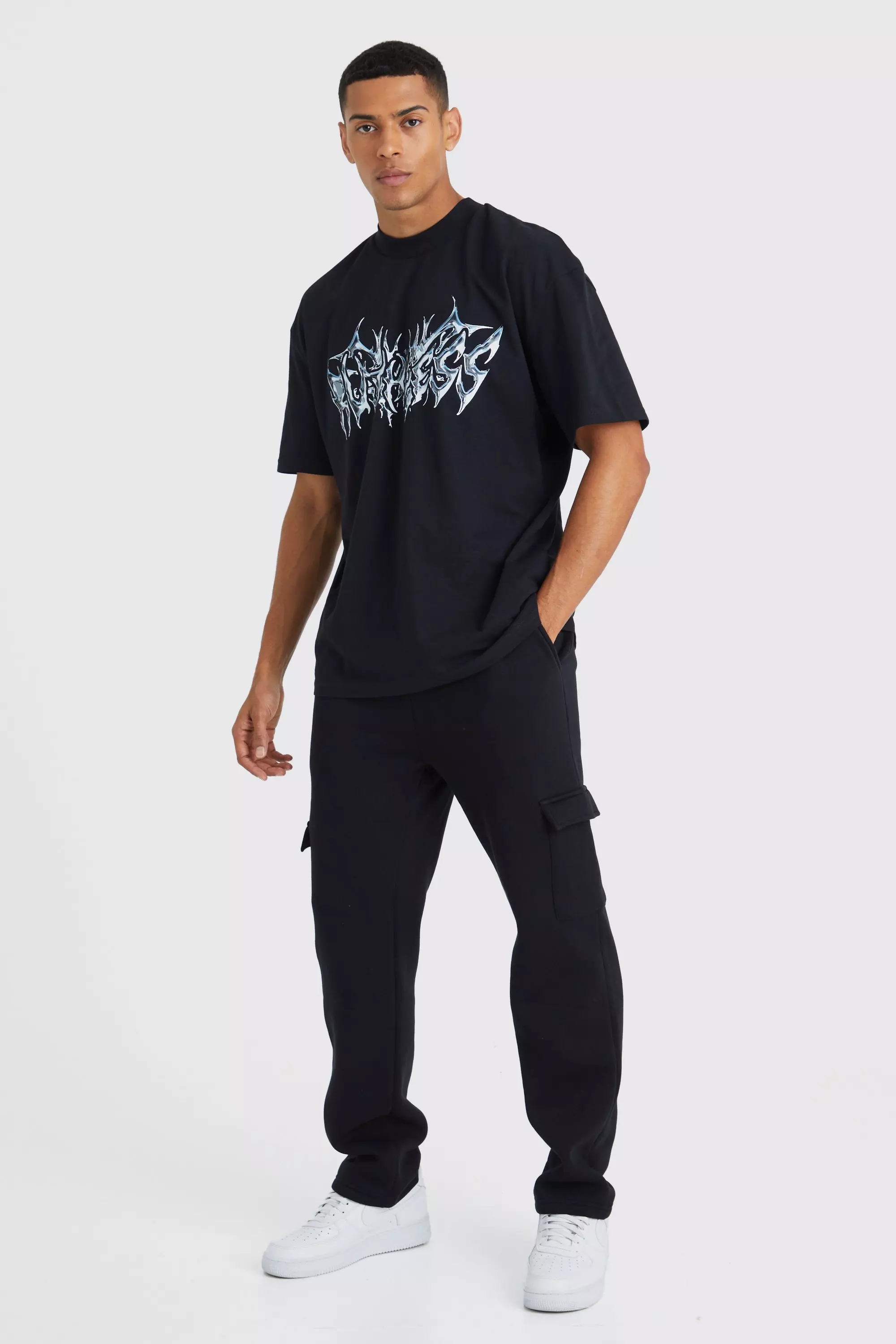 Oversized Official Graphic T-Shirt & Joggers