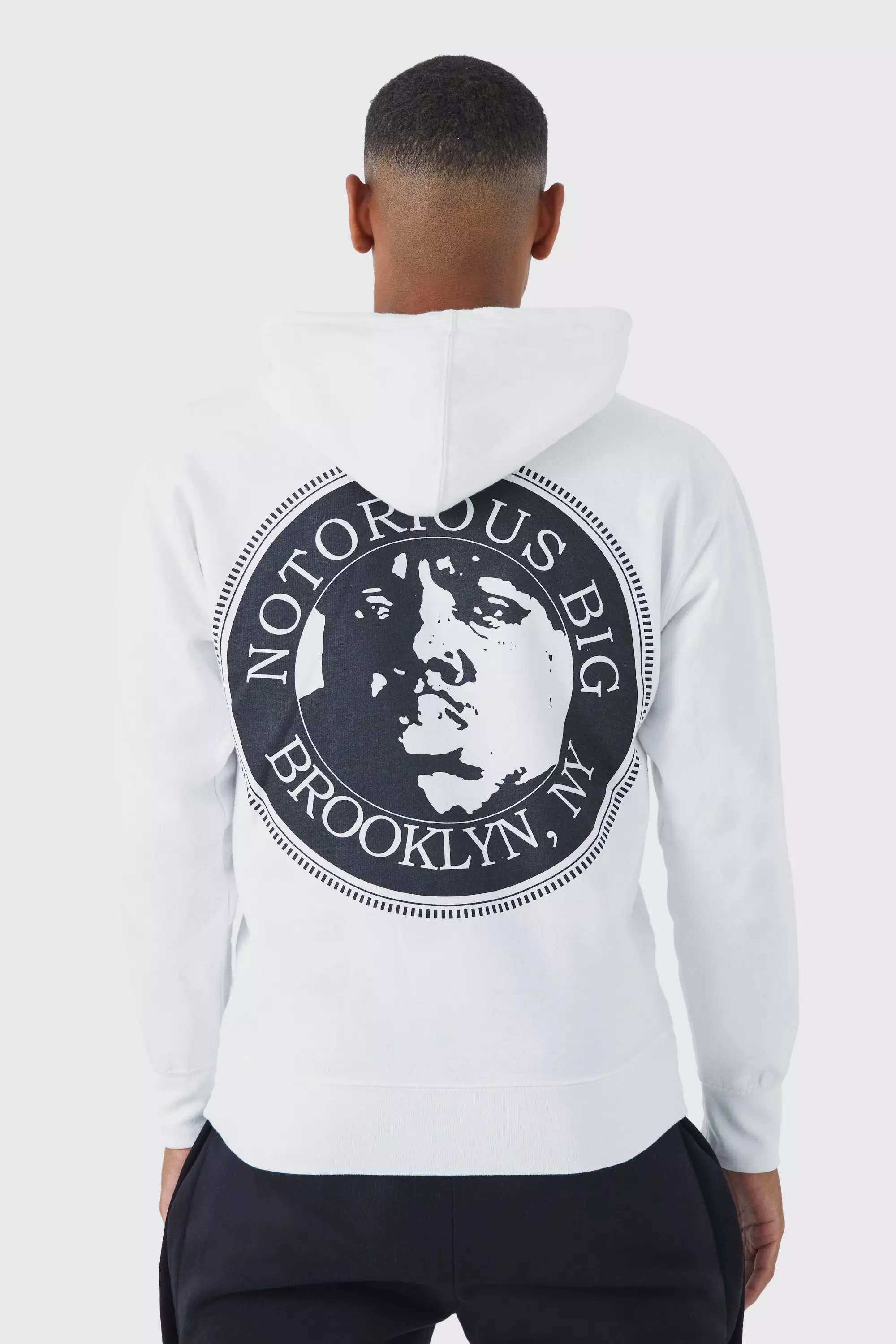 Biggie License Hoodie boohooMAN USA