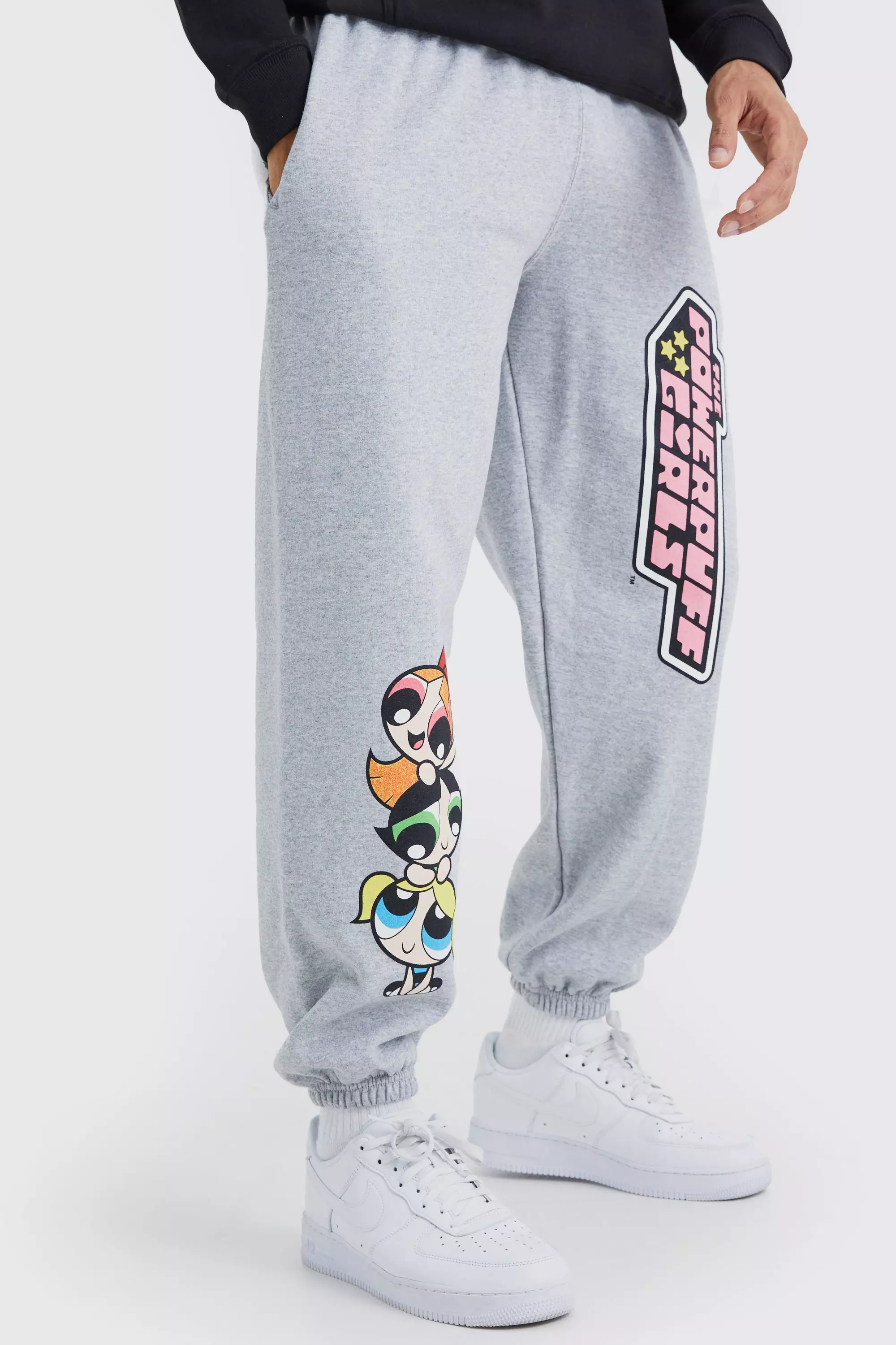 NGOrder x Powerpuff Girls White Jogger Sweatpants