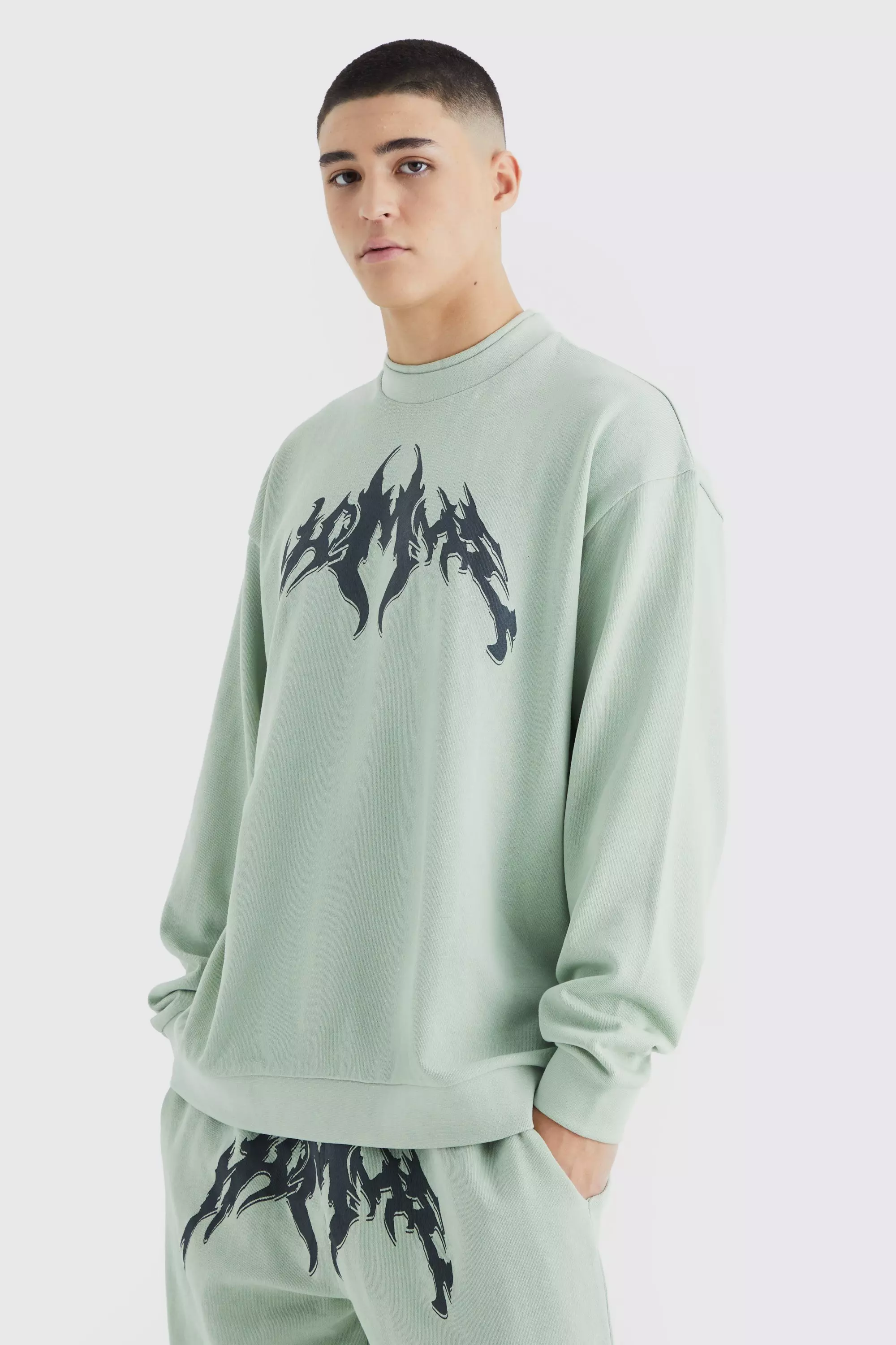 Double store neck sweatshirt