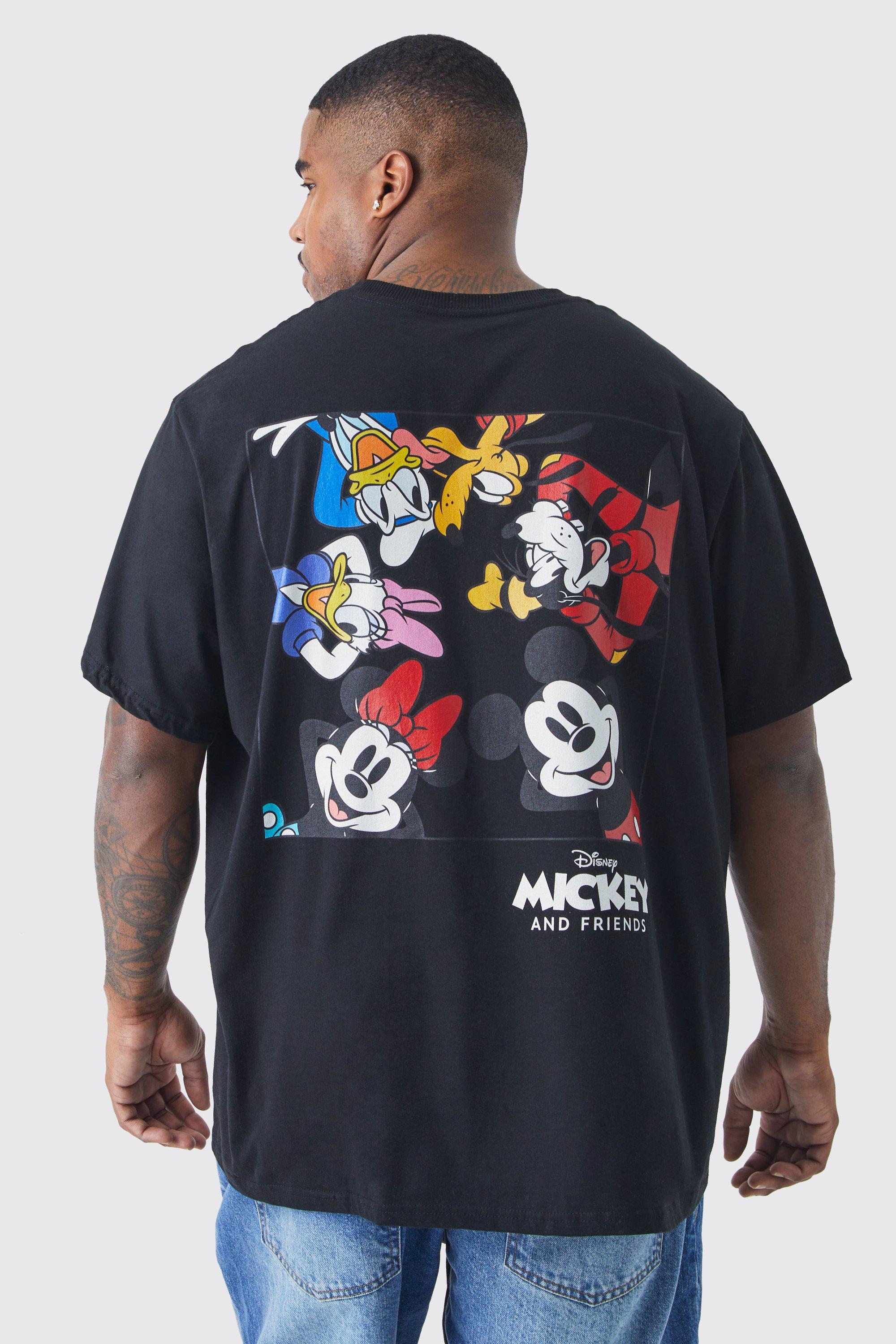 Image of T-shirt Plus Size ufficiale di Mickey Mouse, Nero
