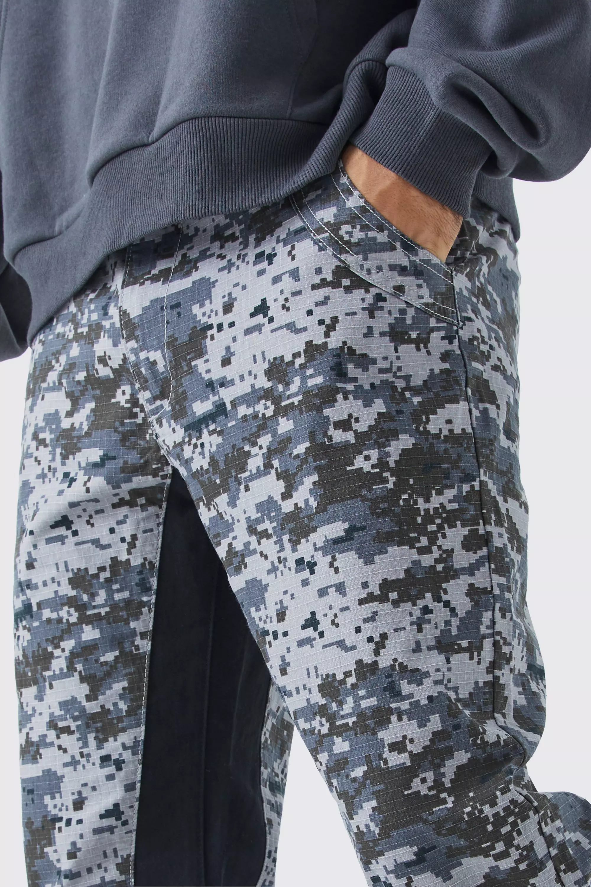 Color block deals camo pants