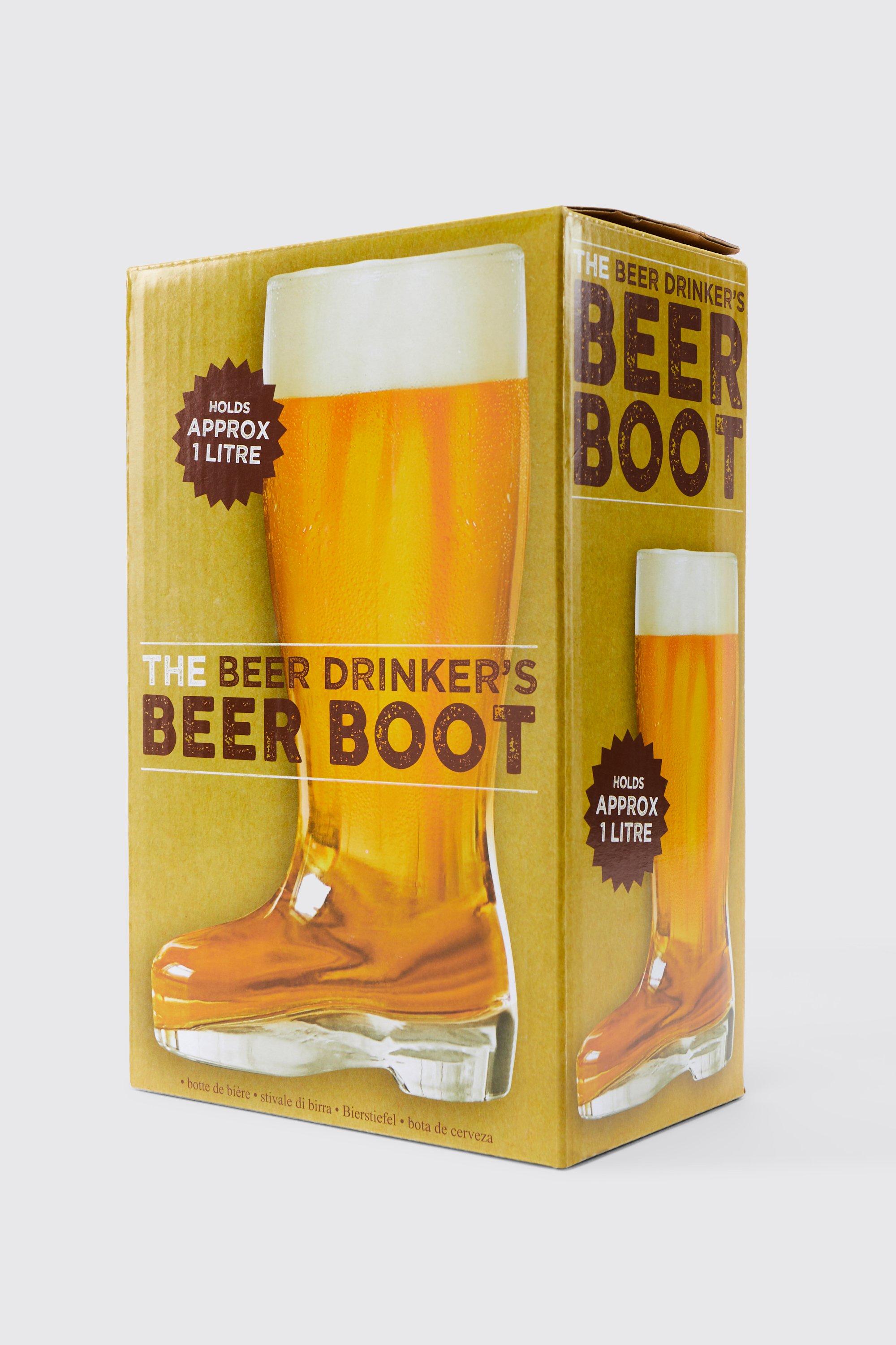 men's beer boot - white - one size, white