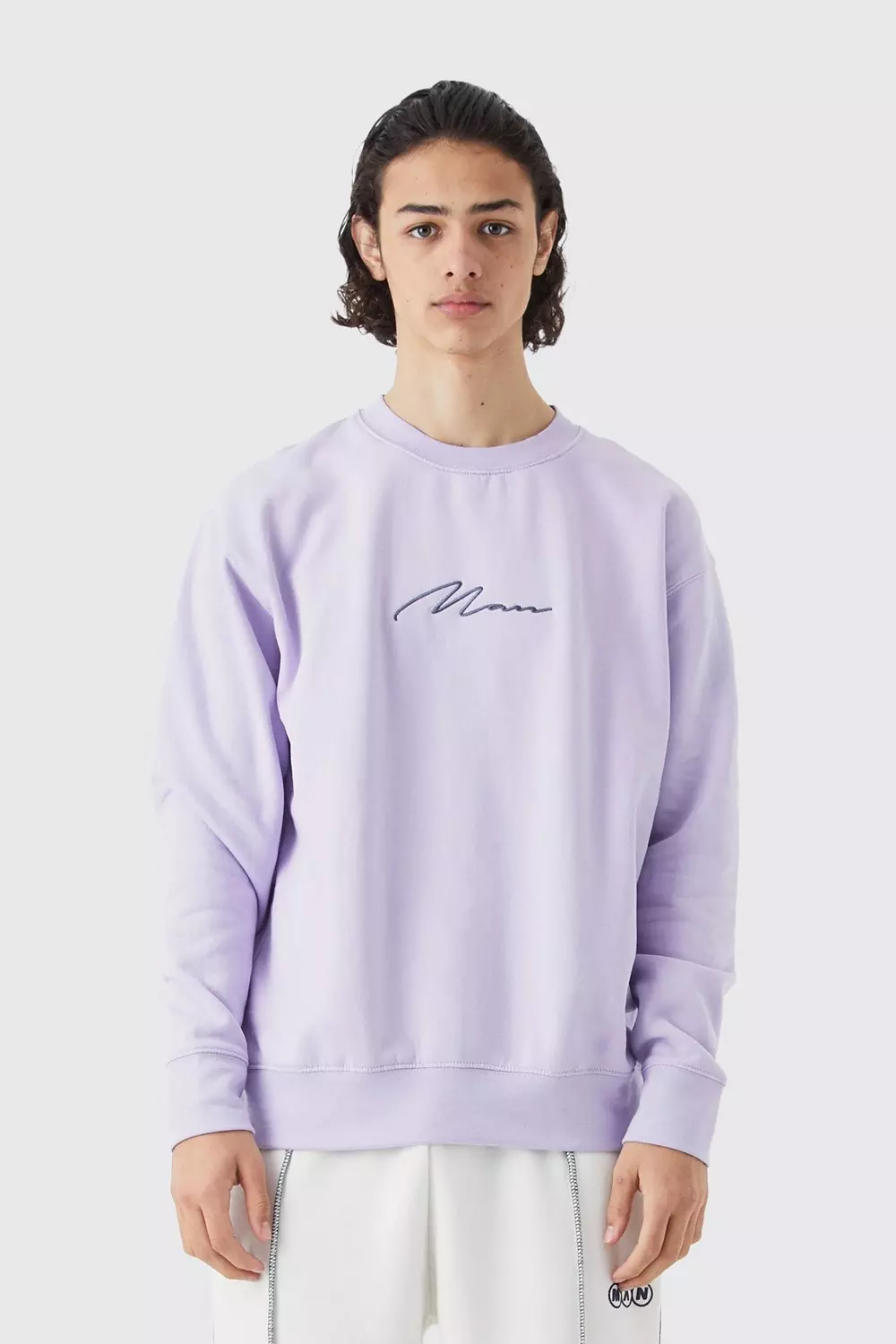 Mens lilac sweatshirt sale