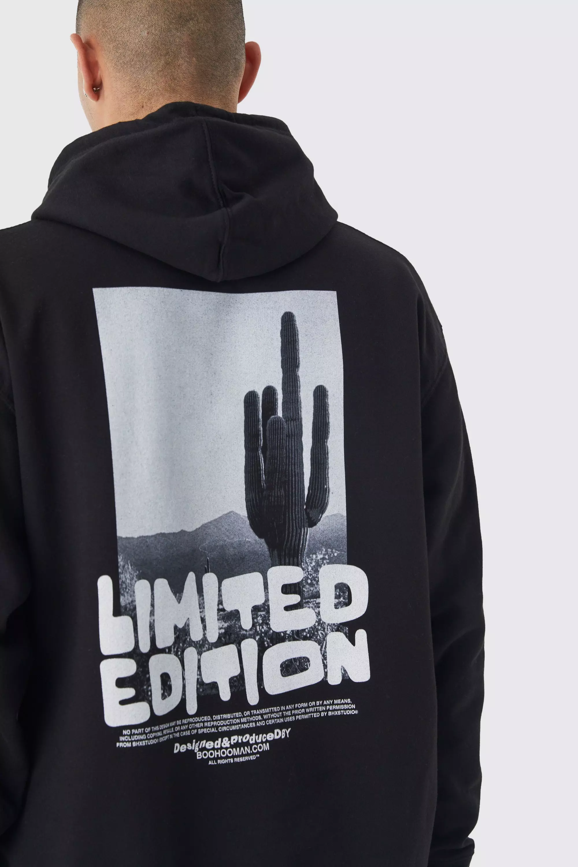 Oversized Scenic Graphic Hoodie boohooMAN