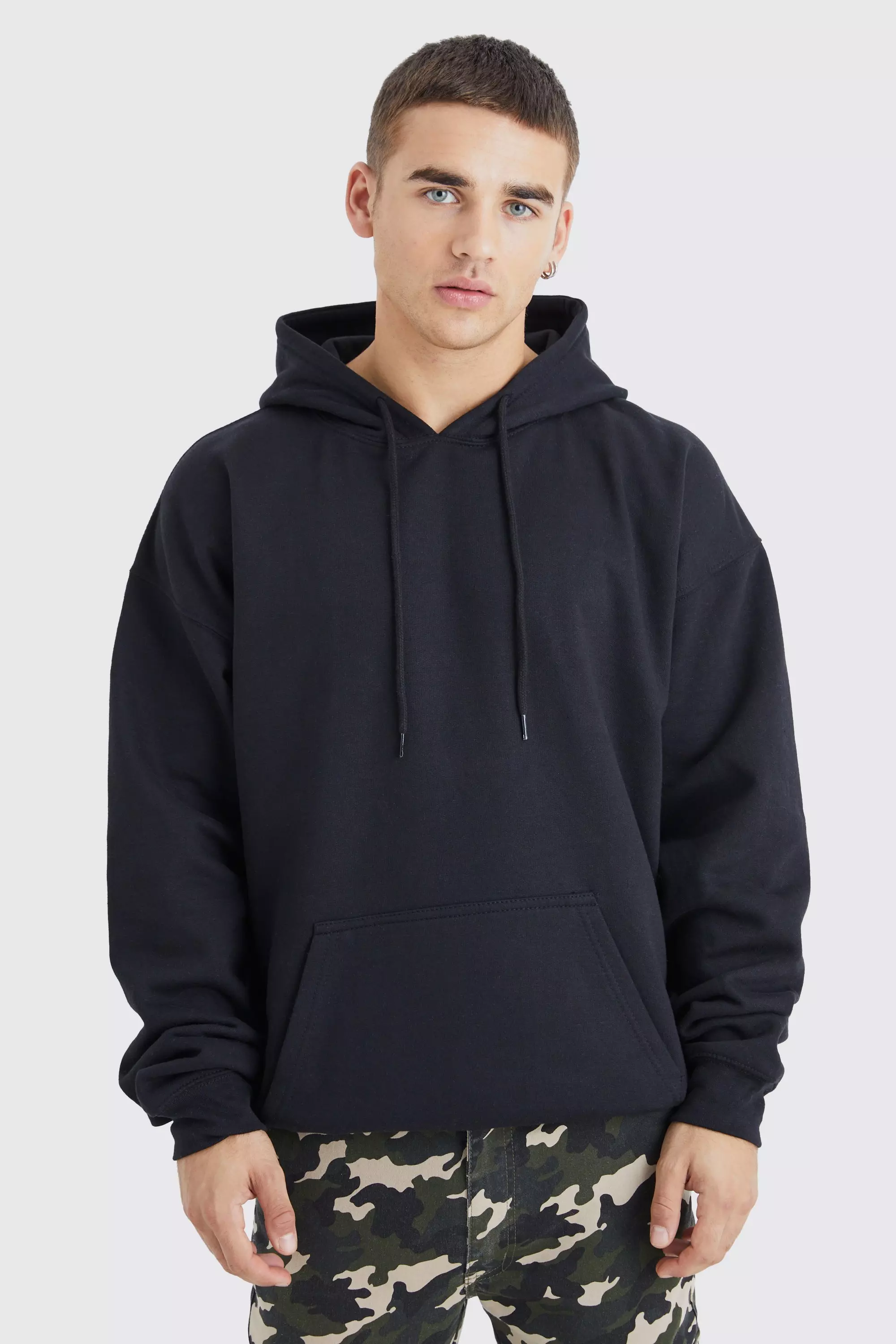 Black oversized 2024 graphic hoodie