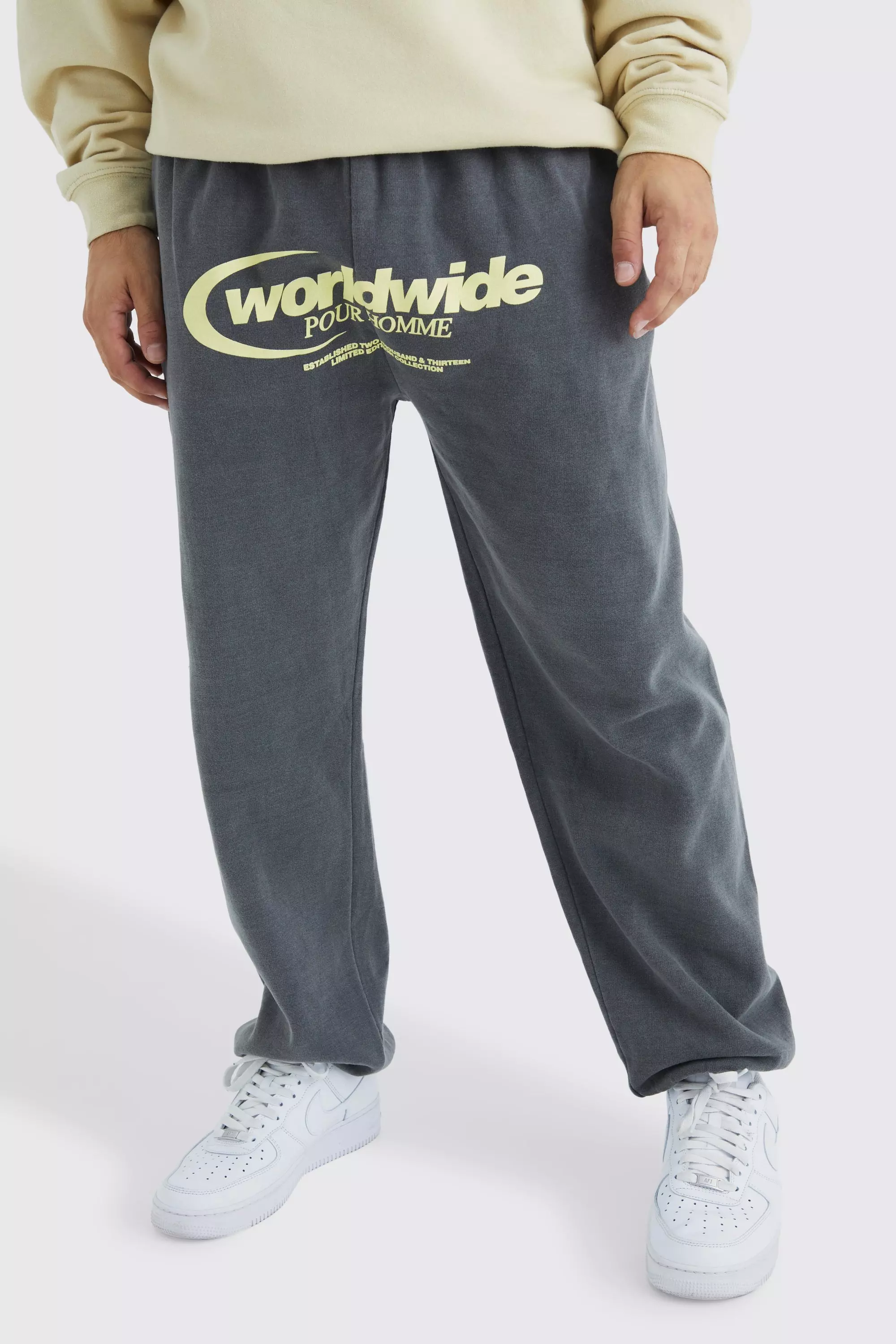 Oversized Worldwide Crotch Graphic Sweatpants