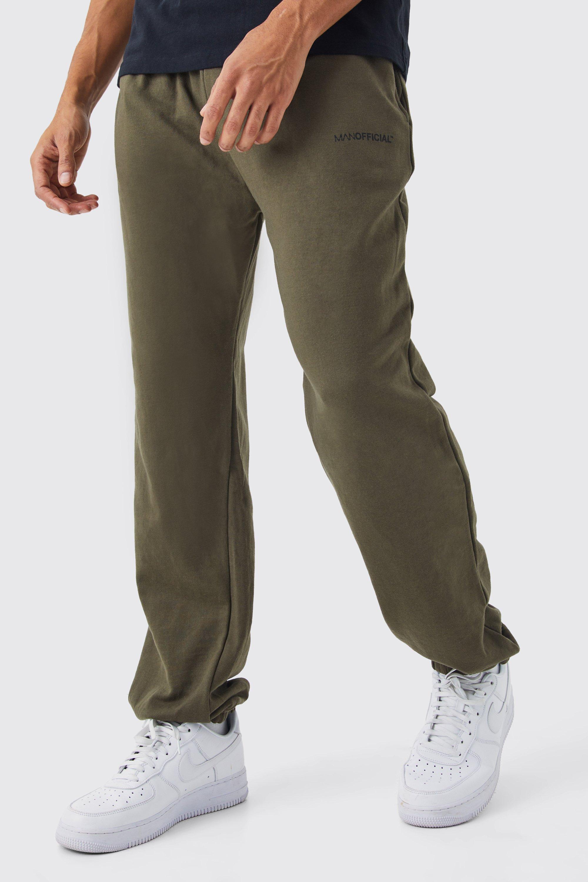 Mens Green Man Official Oversized Joggers, Green