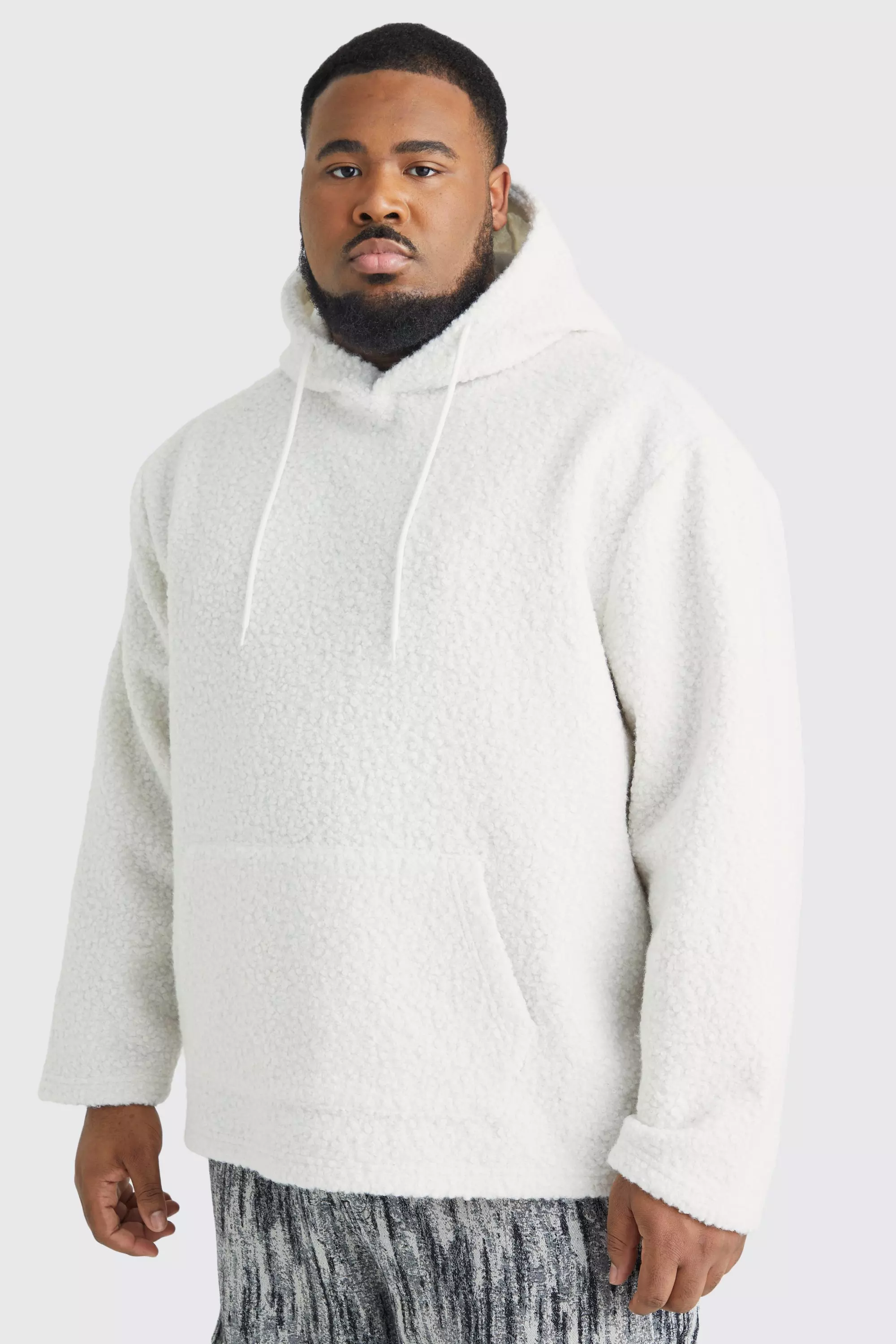 White hotsell borg hoodie