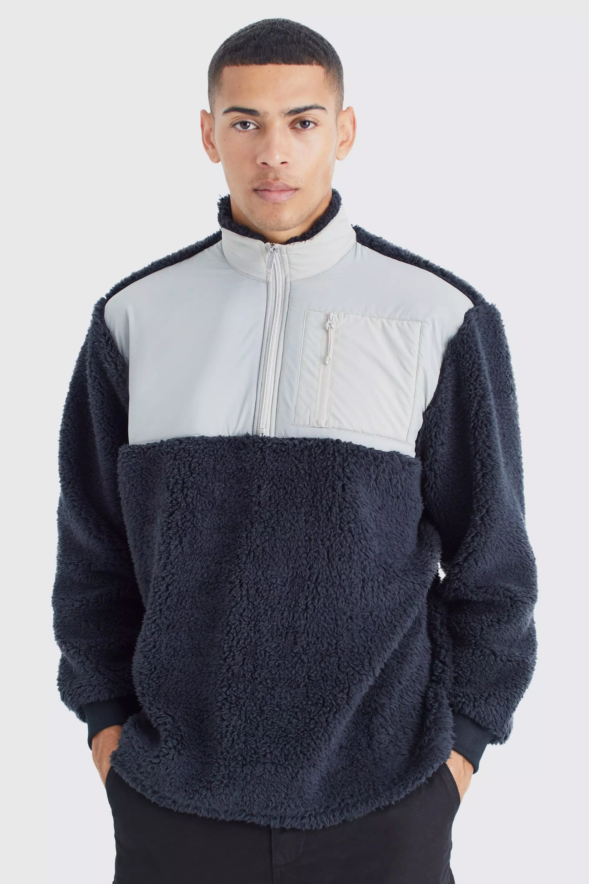 Borg sweatshirt best sale