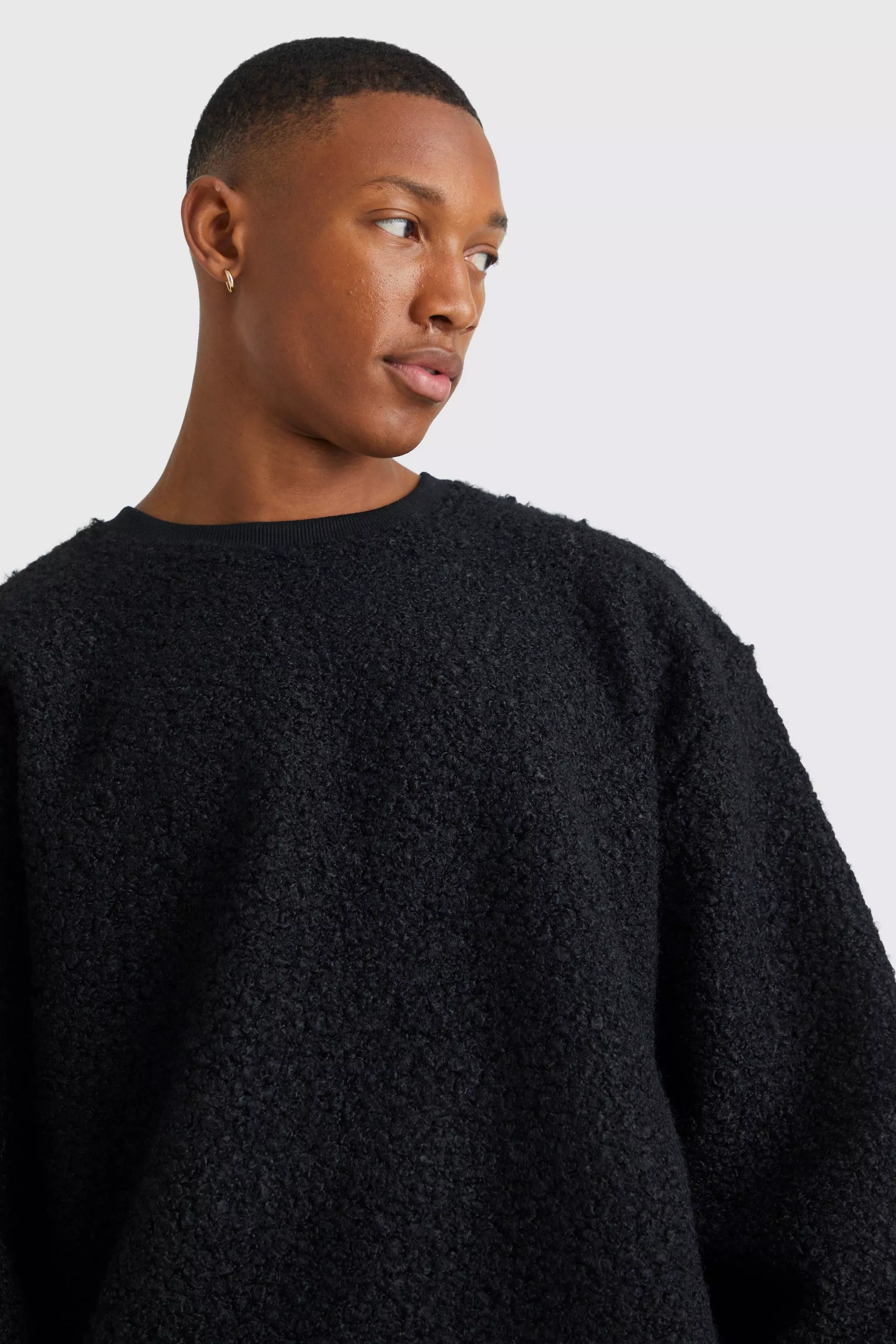 Black shop borg jumper