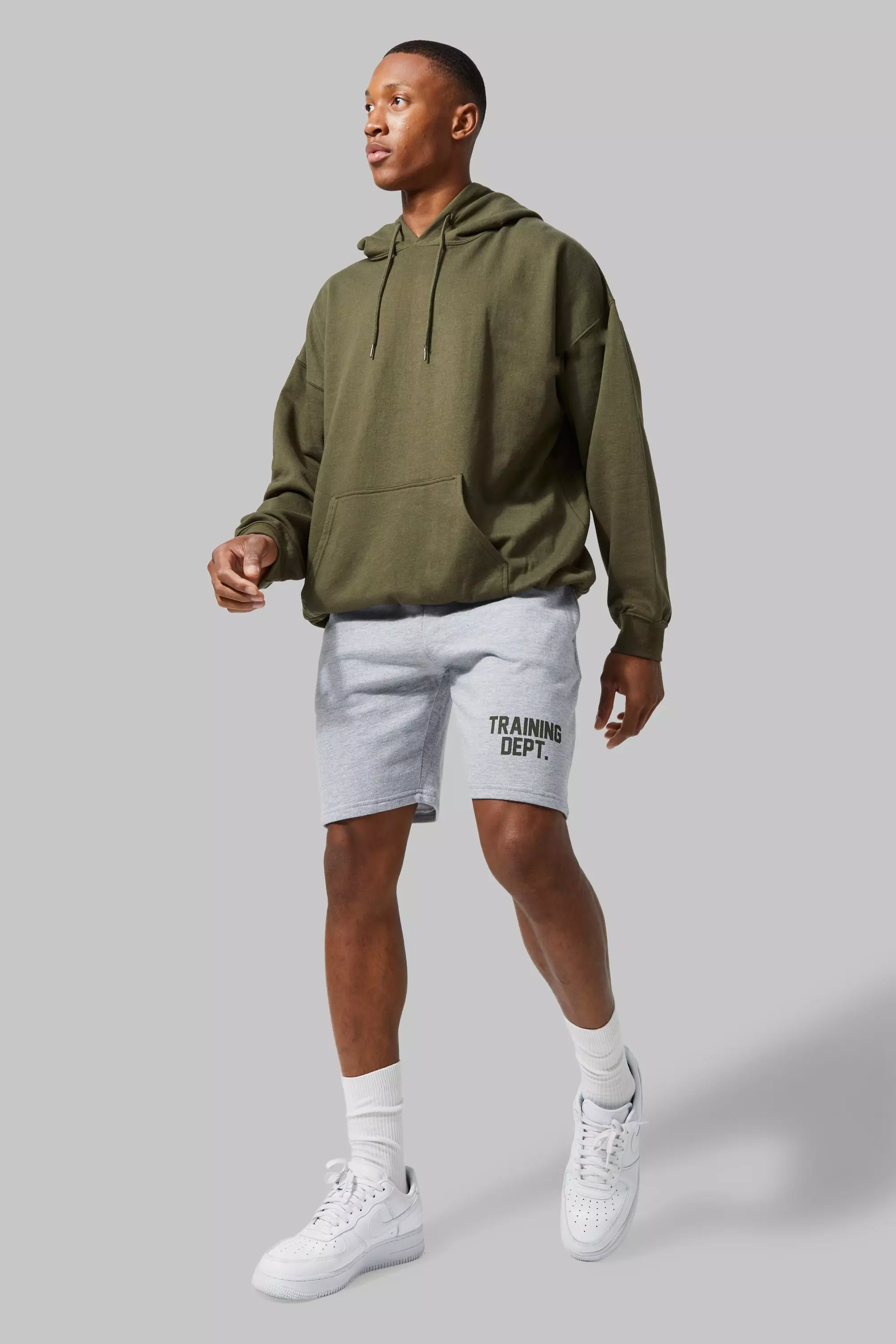 Training Dept Oversized Short Tracksuit boohooMAN USA