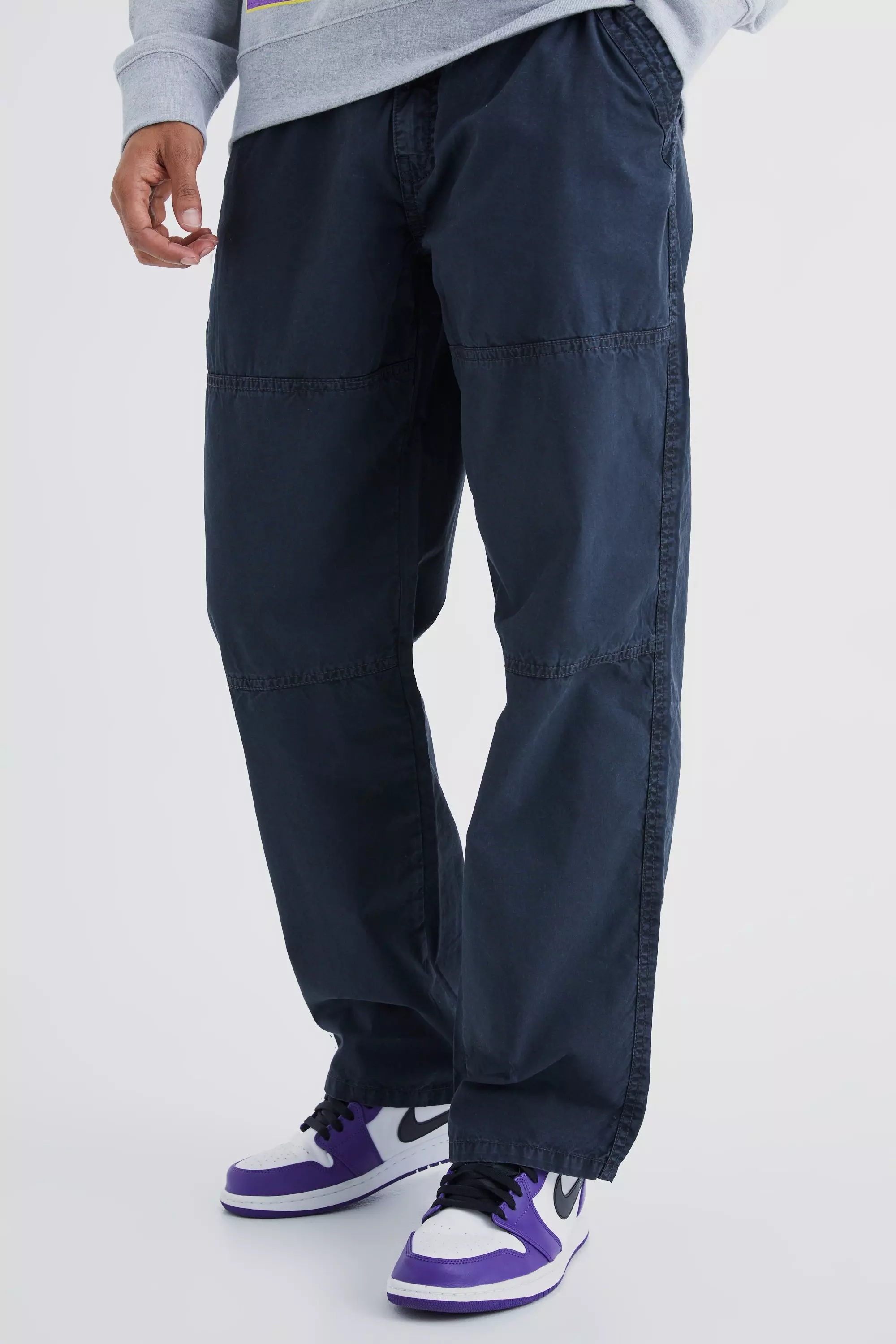 Relaxed Overdye Acid Wash Pants