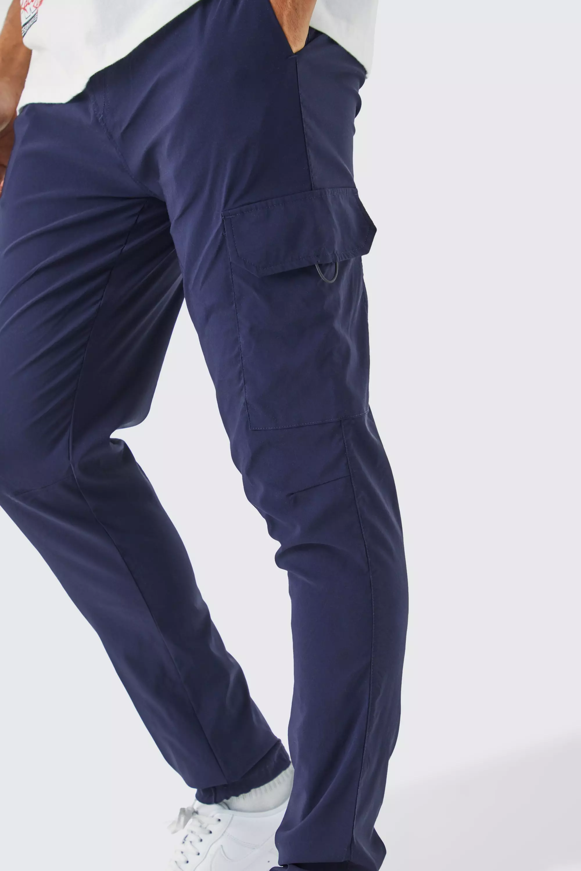 Buy Airforce Blue Stretch Cargo Pants For Men Online In India