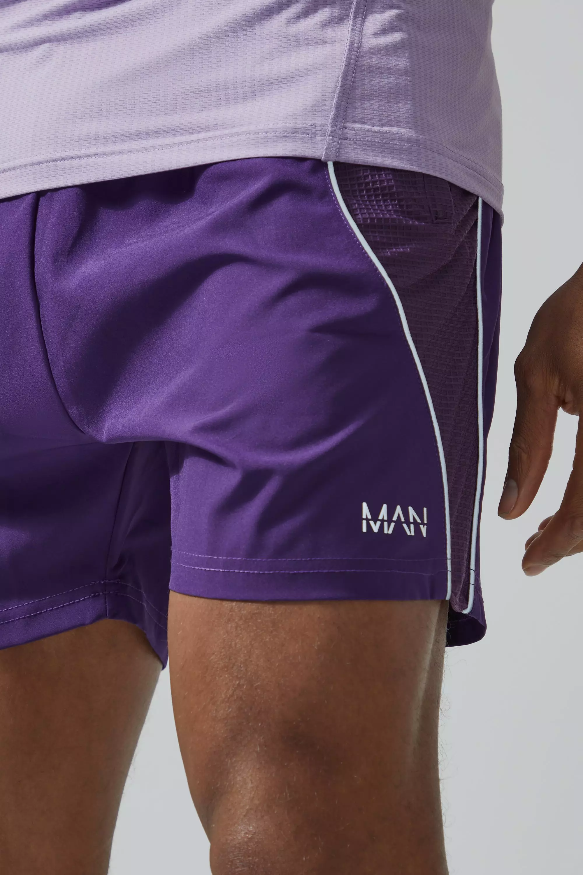 Mens purple running on sale shorts