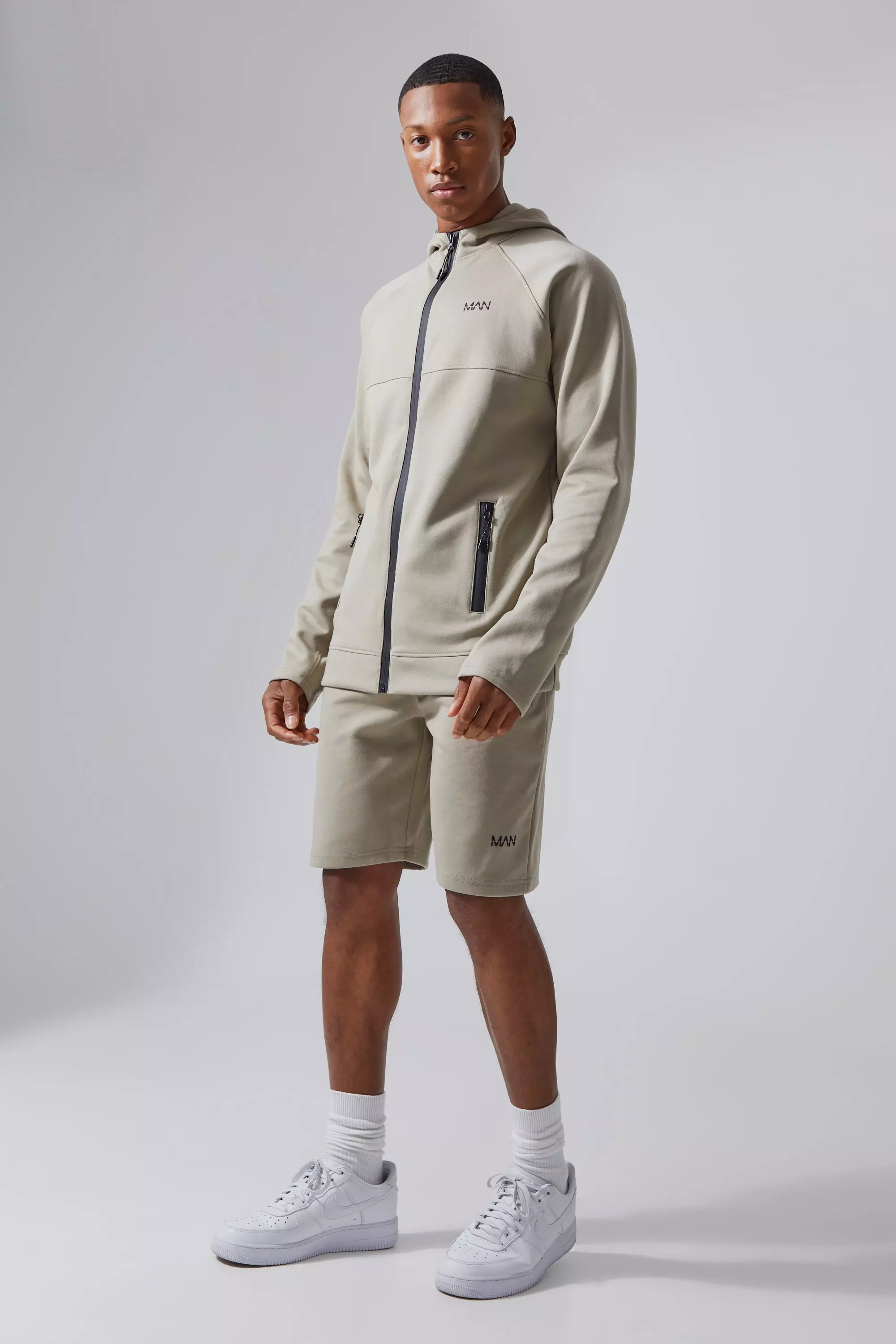 Hoodie shorts online tracksuit