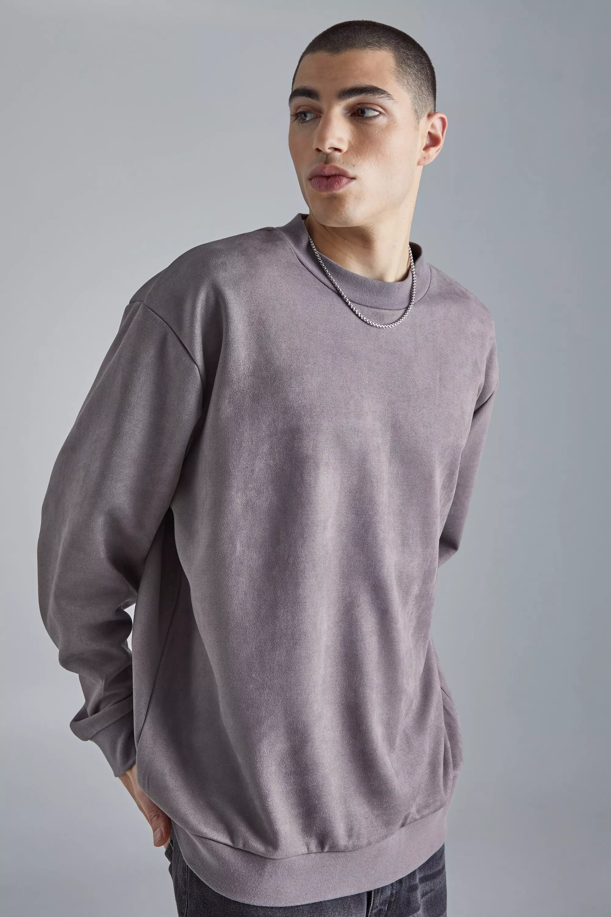 Suede sweater hot sale