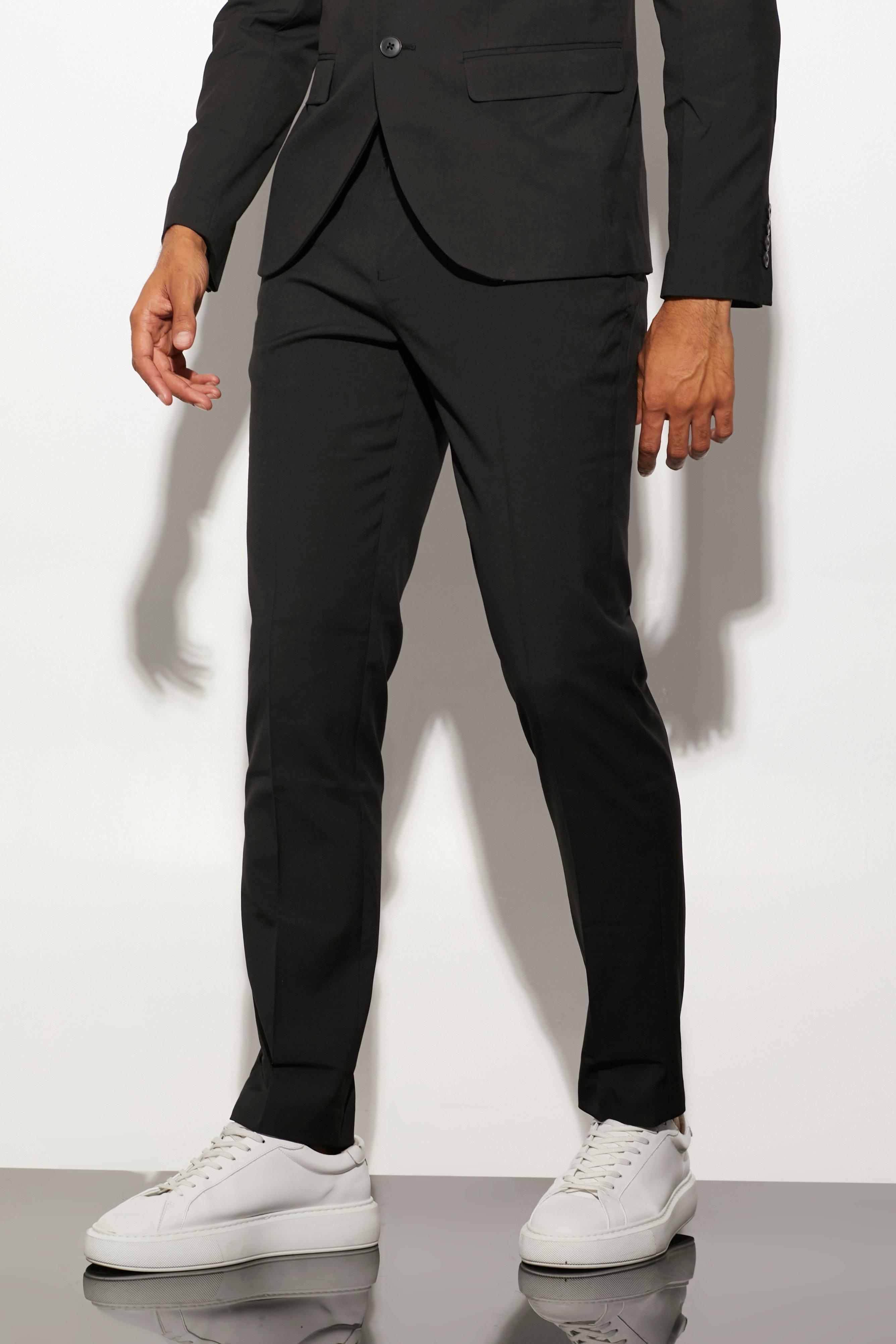 pantalon de costume slim homme - noir - 32, noir