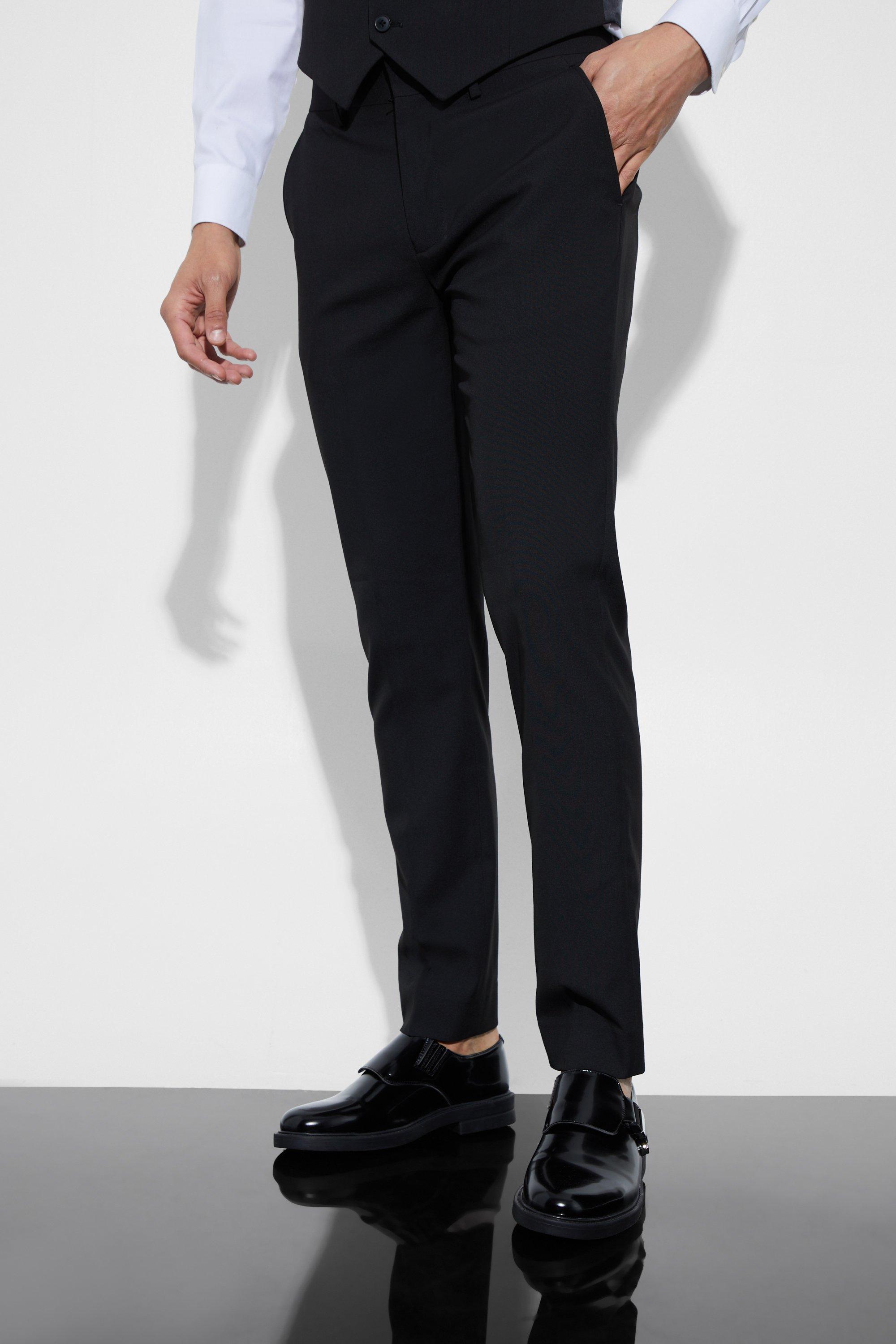 pantalon de costume skinny homme - noir - 34s, noir