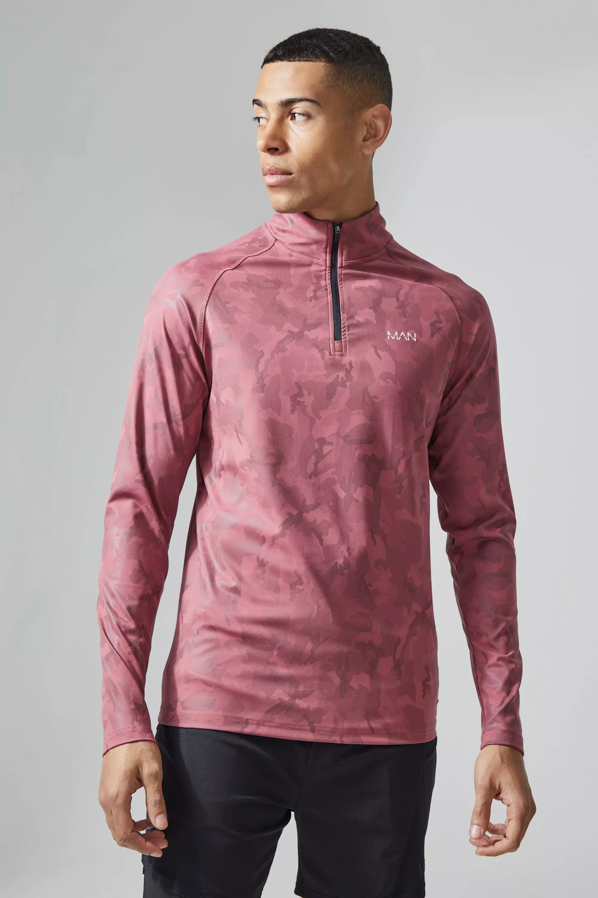 Boohooman discount quarter zip