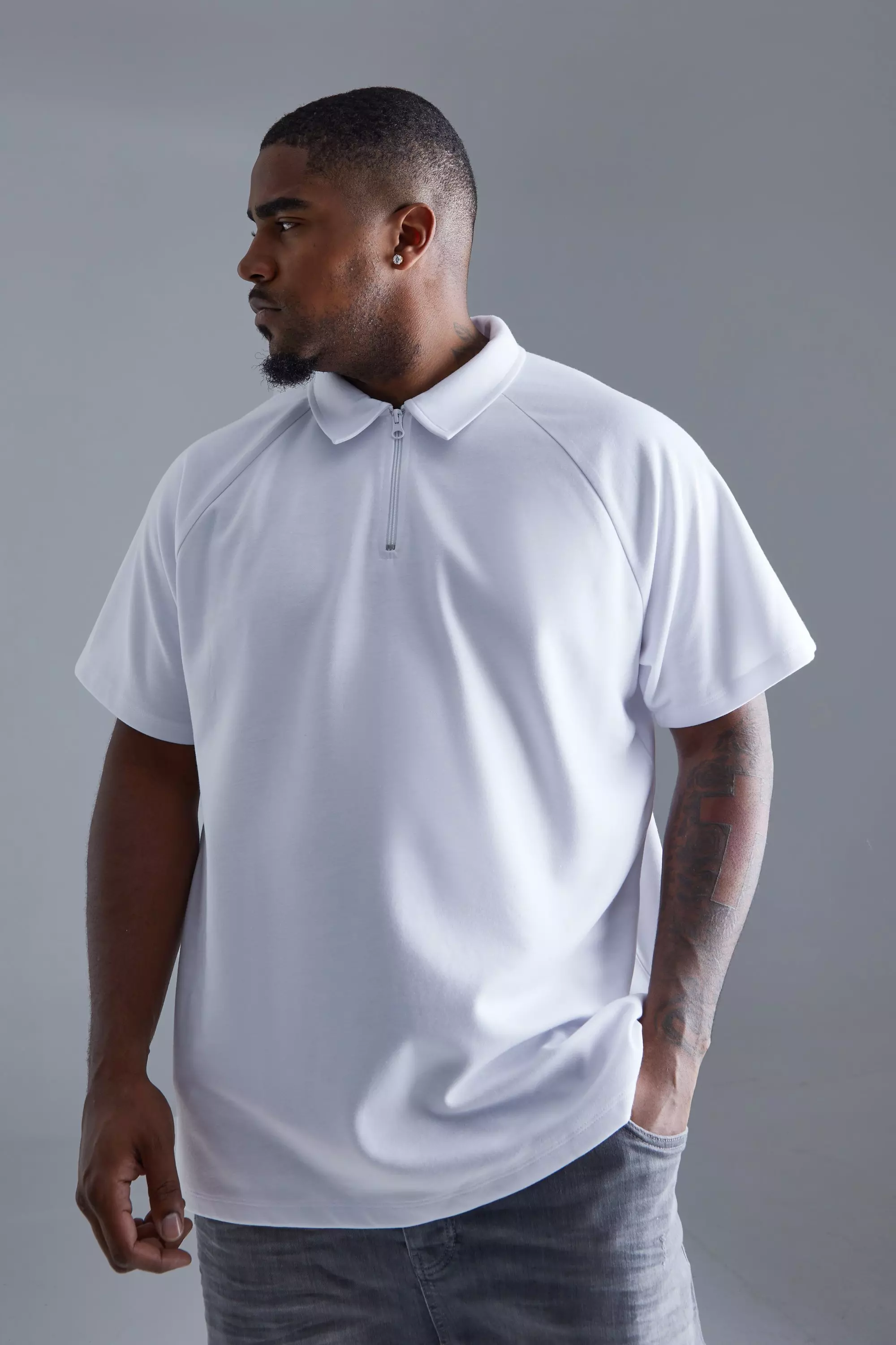 POLO MANCHES LONGUES BLEU Taille XL