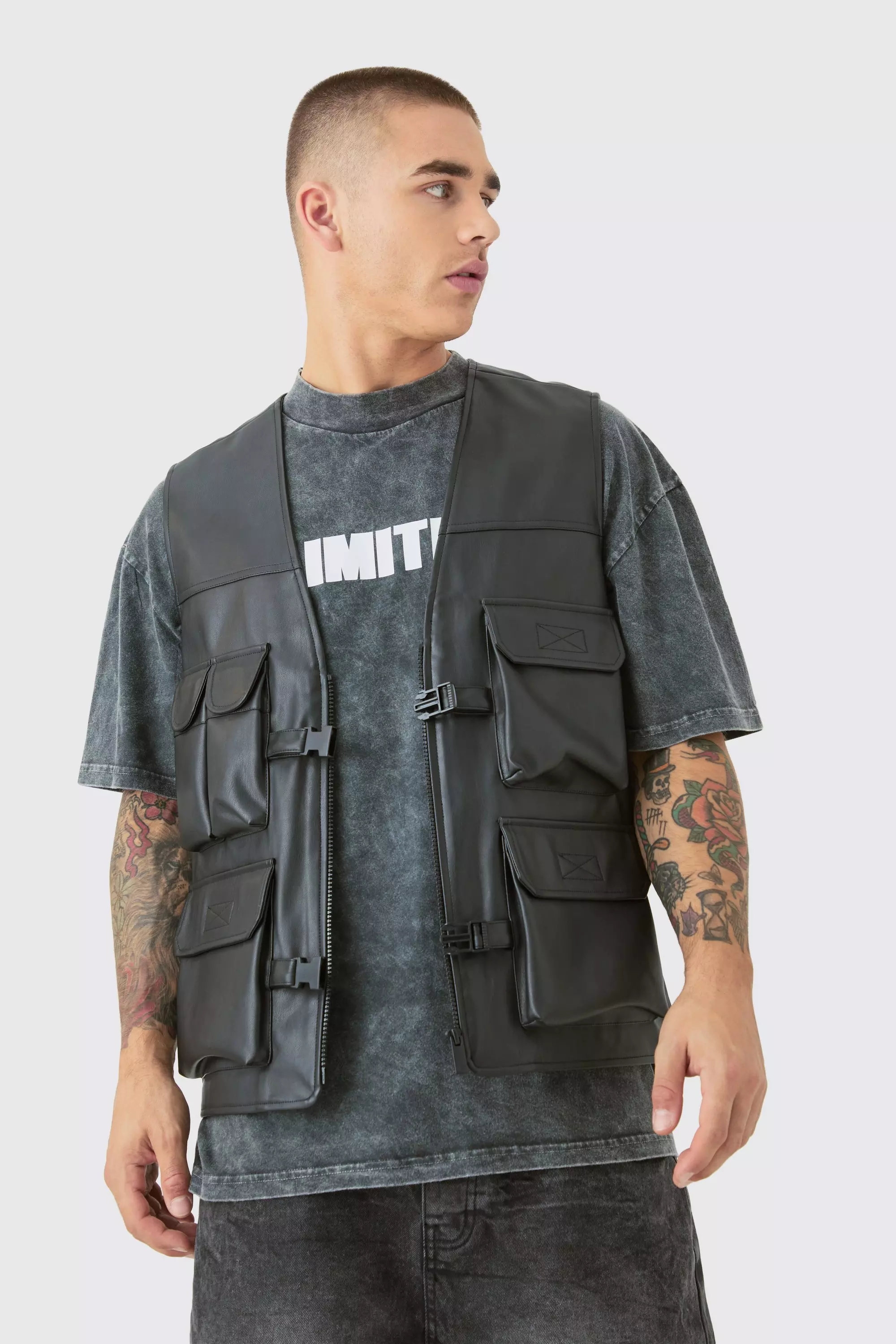 Leather hotsell utility vest