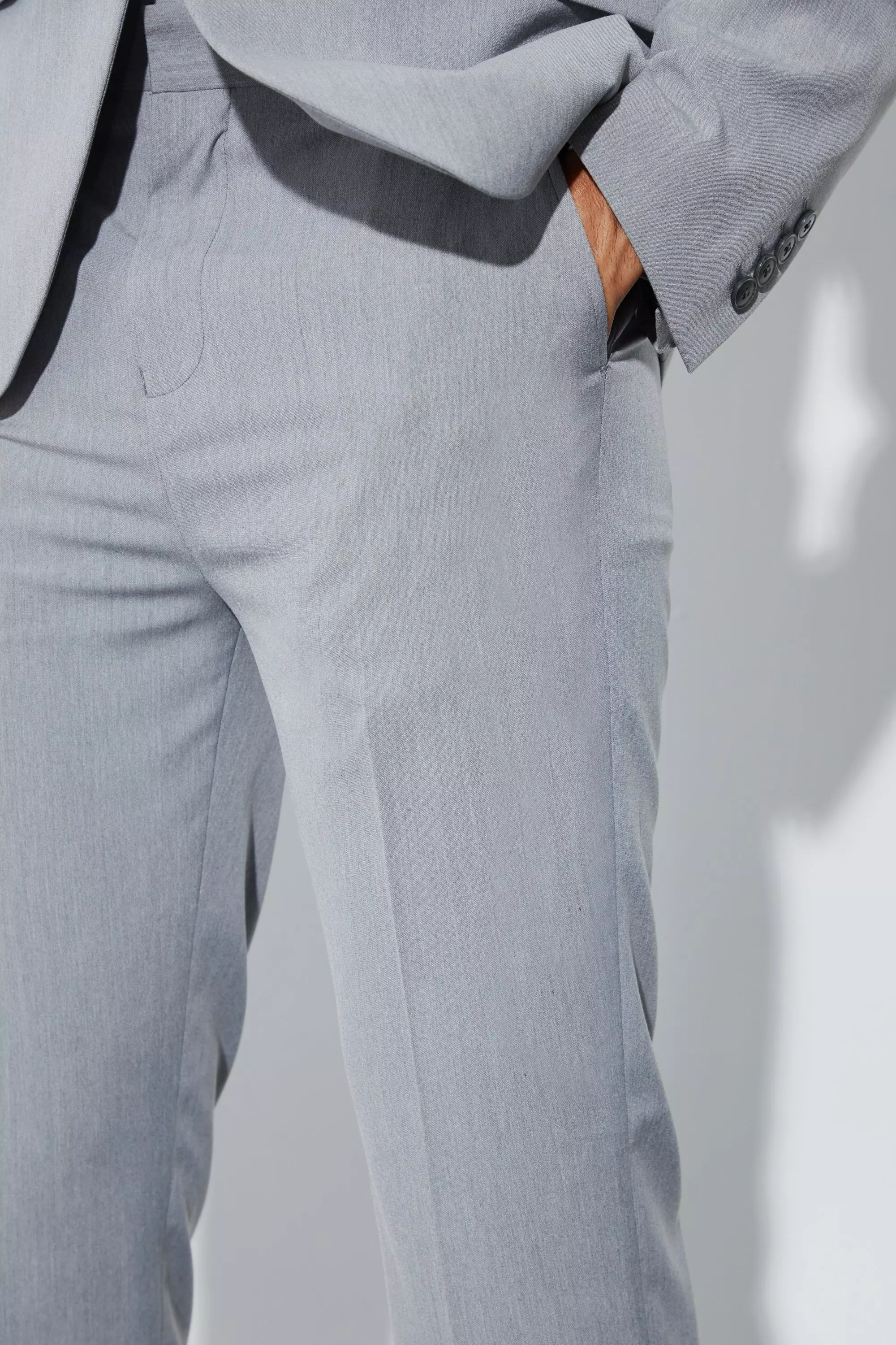 Split Front Slim Fit Pants