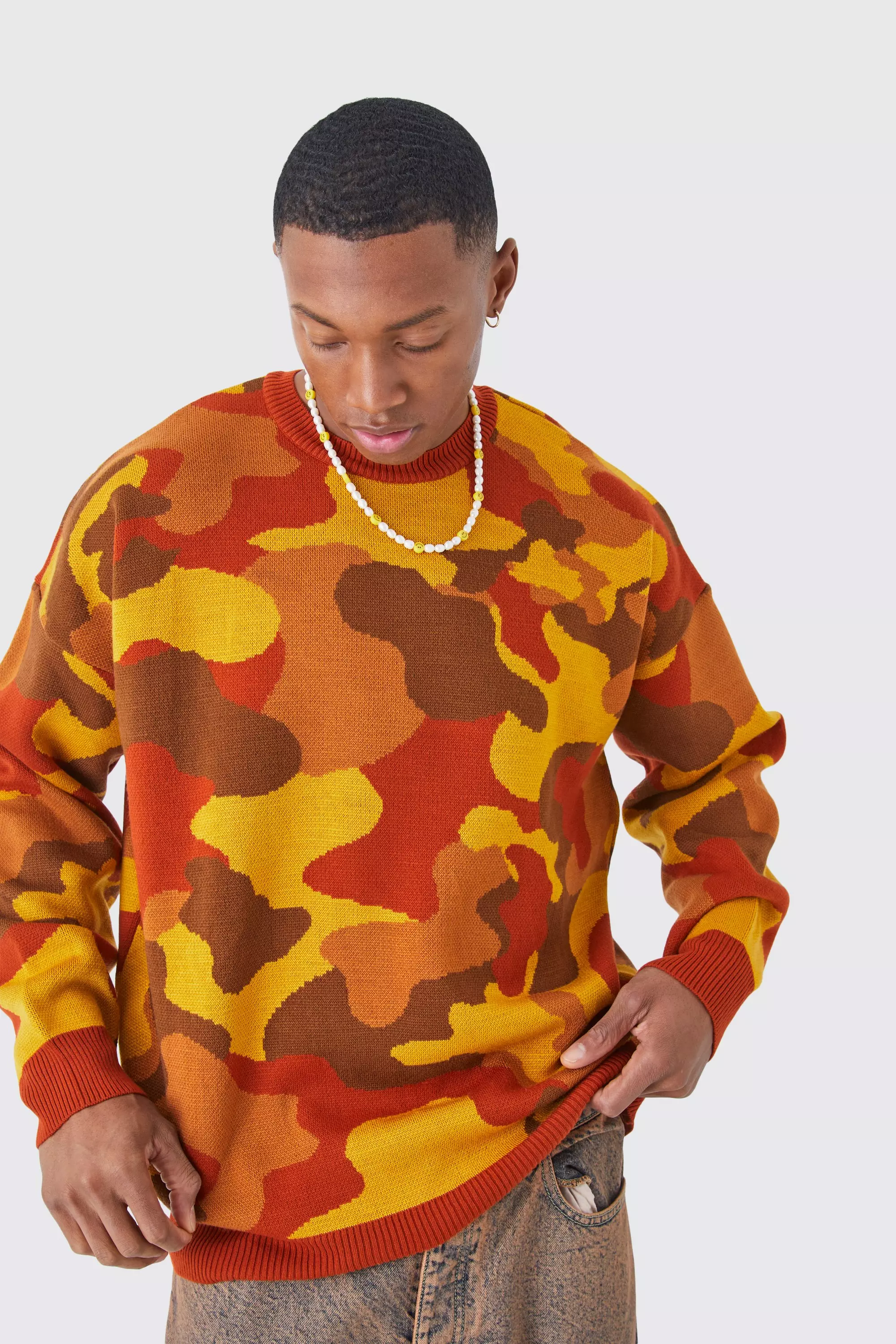 Orange best sale camo jumper