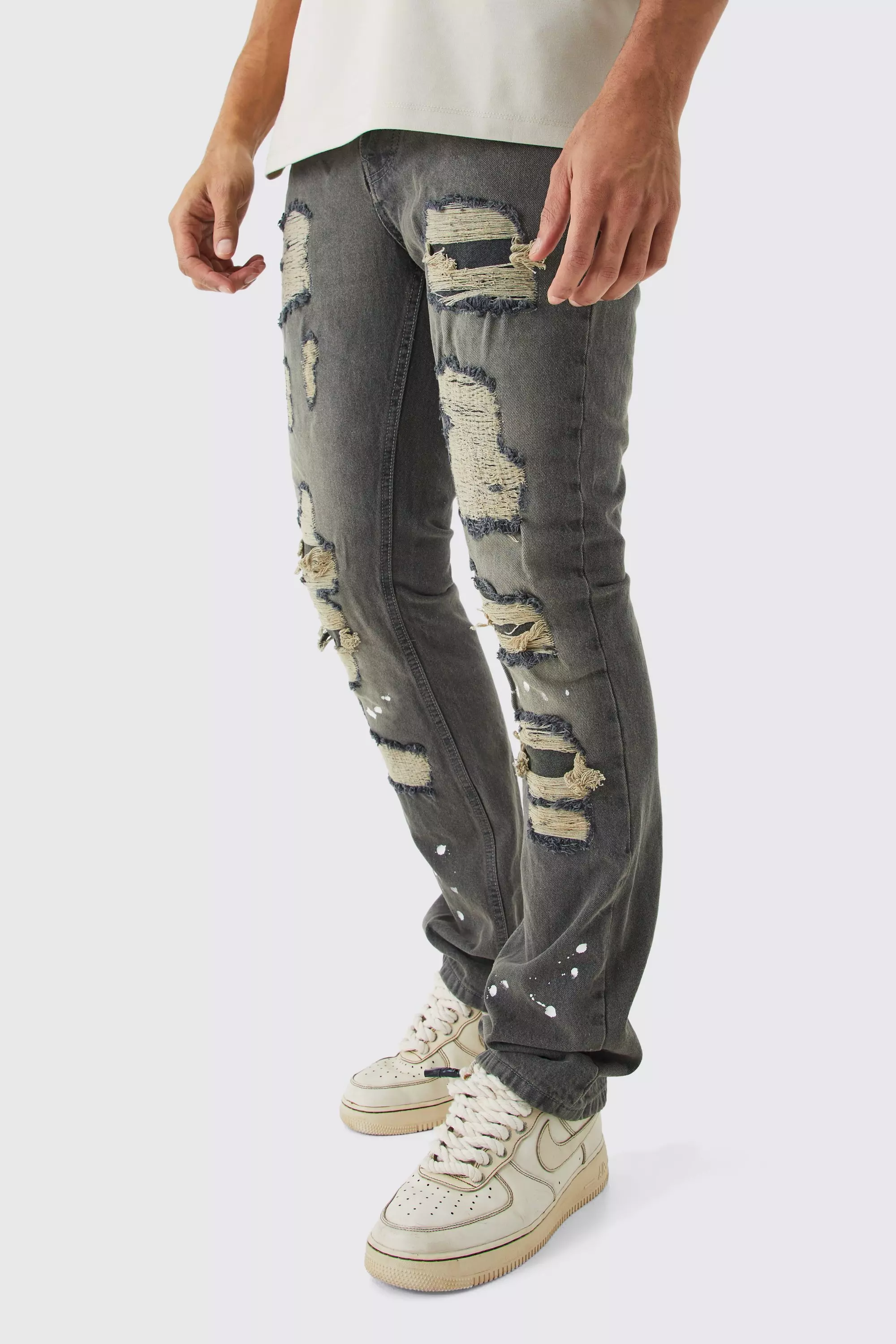 Skinny store bleached jeans