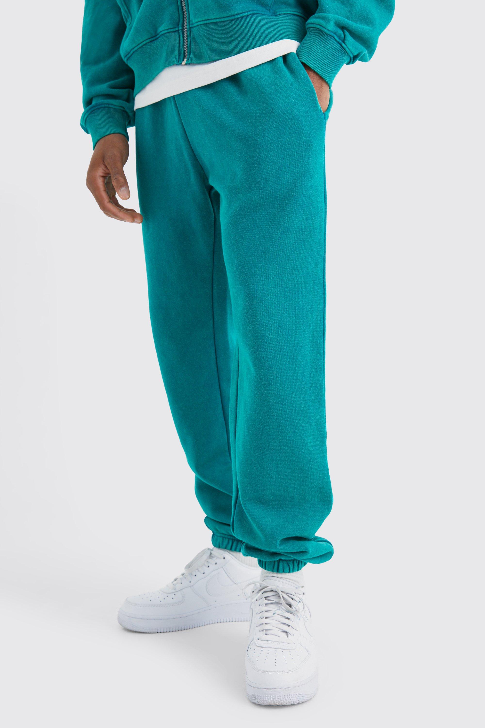 Image of Pantaloni tuta Core Fit slavati, Verde