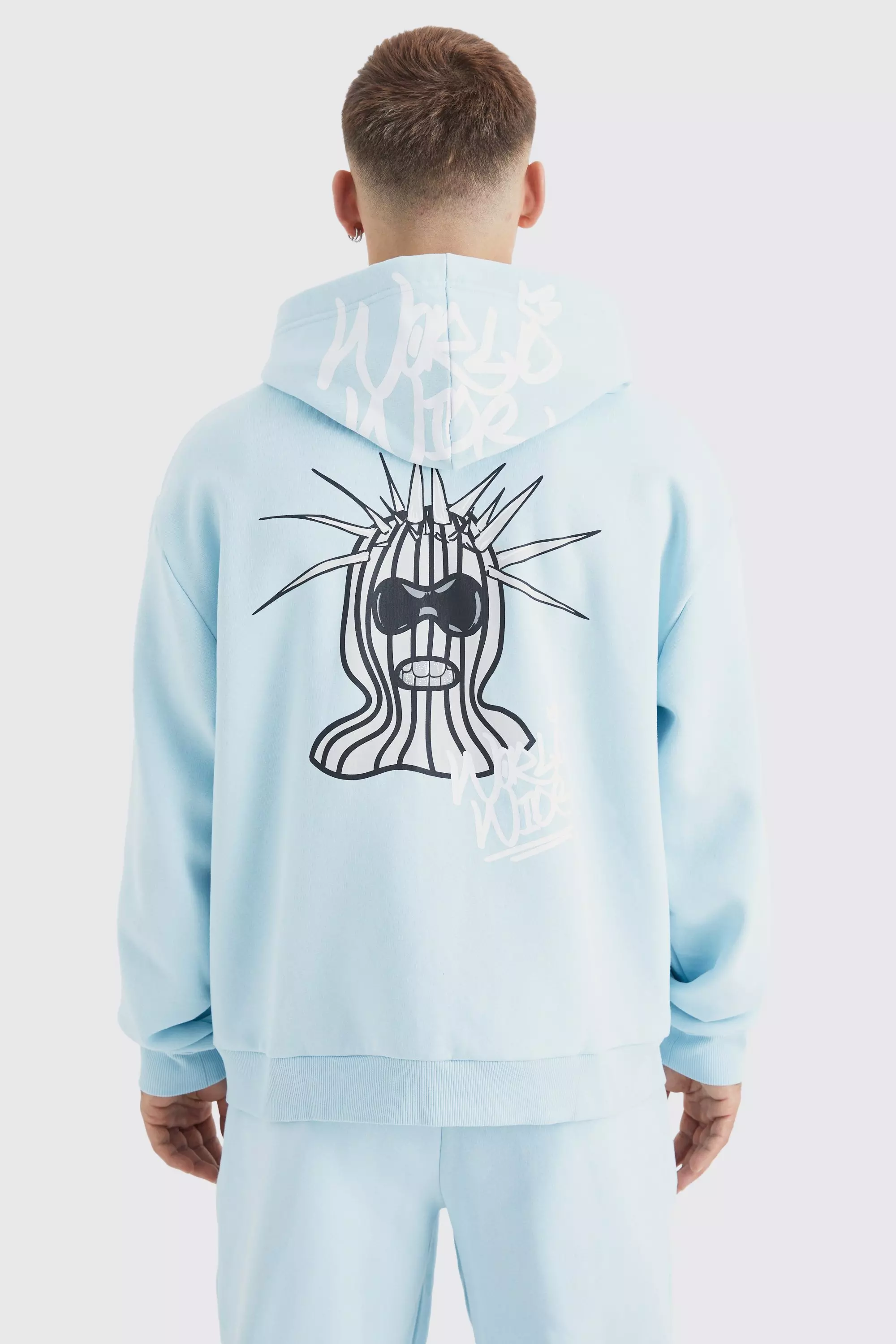 Baby blue off white hoodie sale