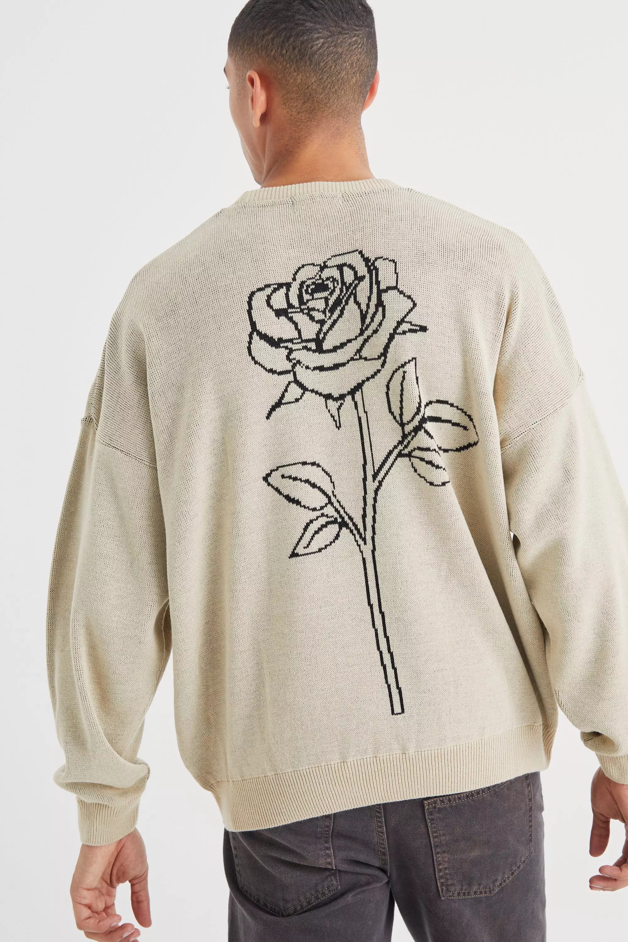 Rose hot sale embroidered jumper