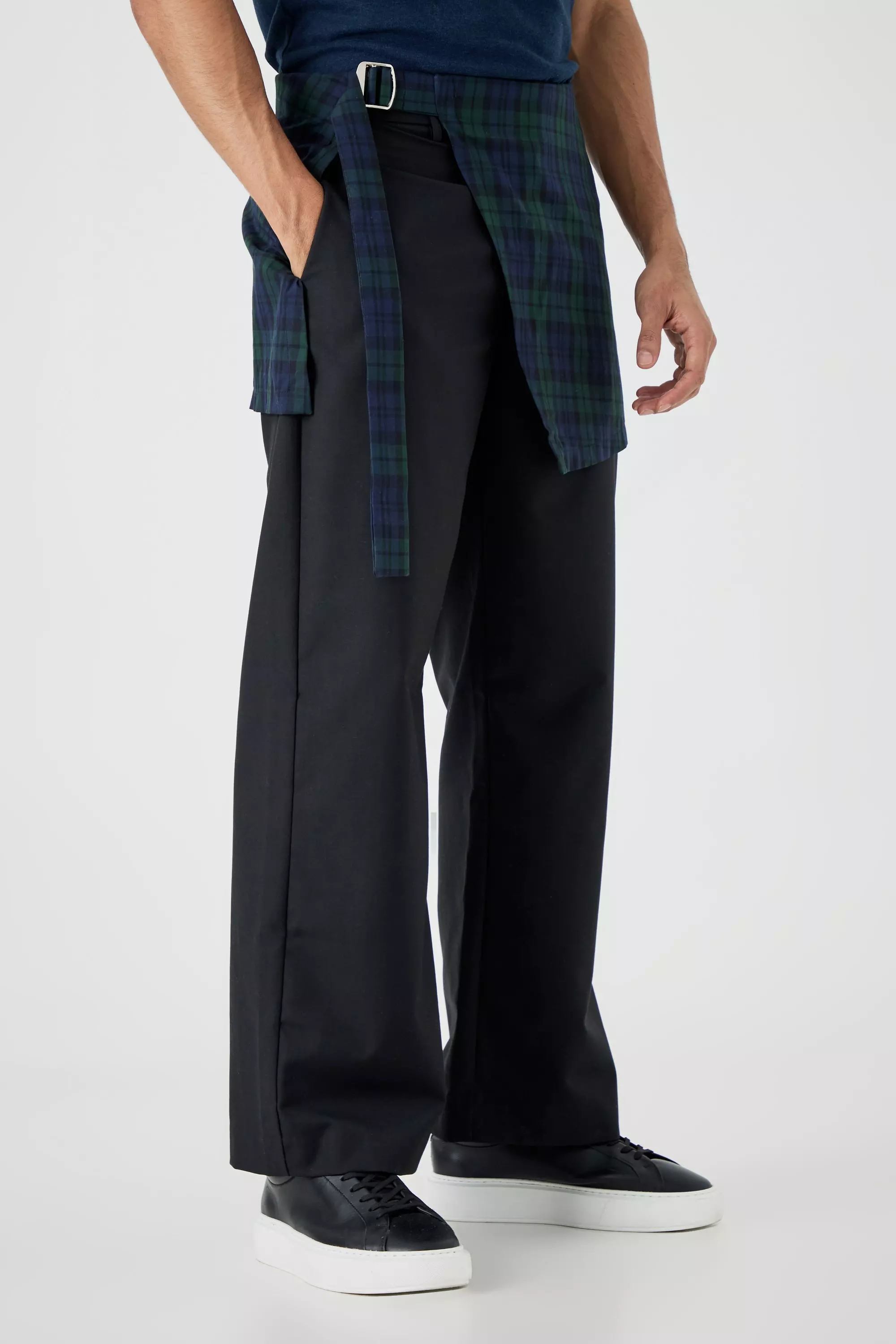 Tailored plaid hot sale pants