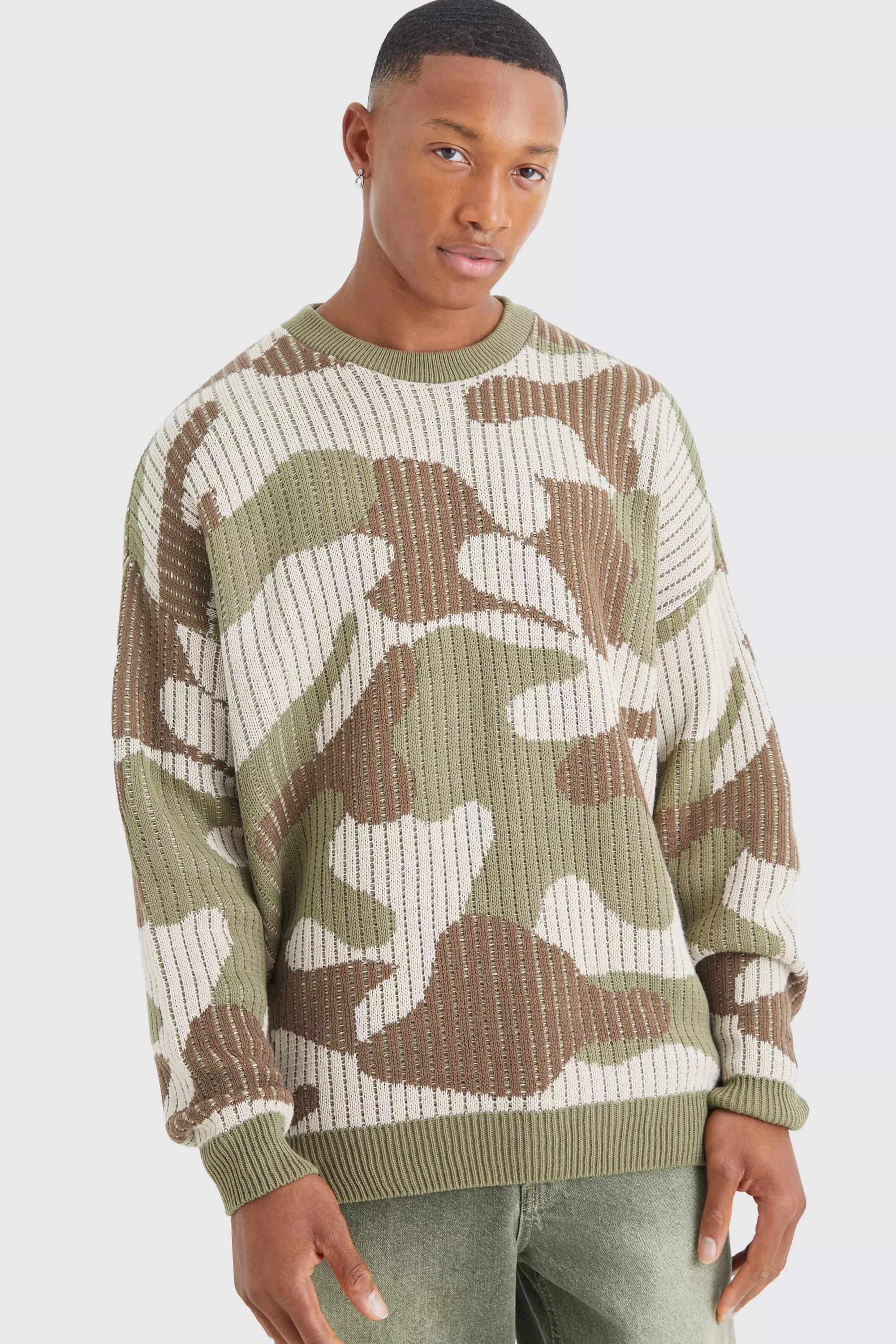 Oversized sales camo jumper