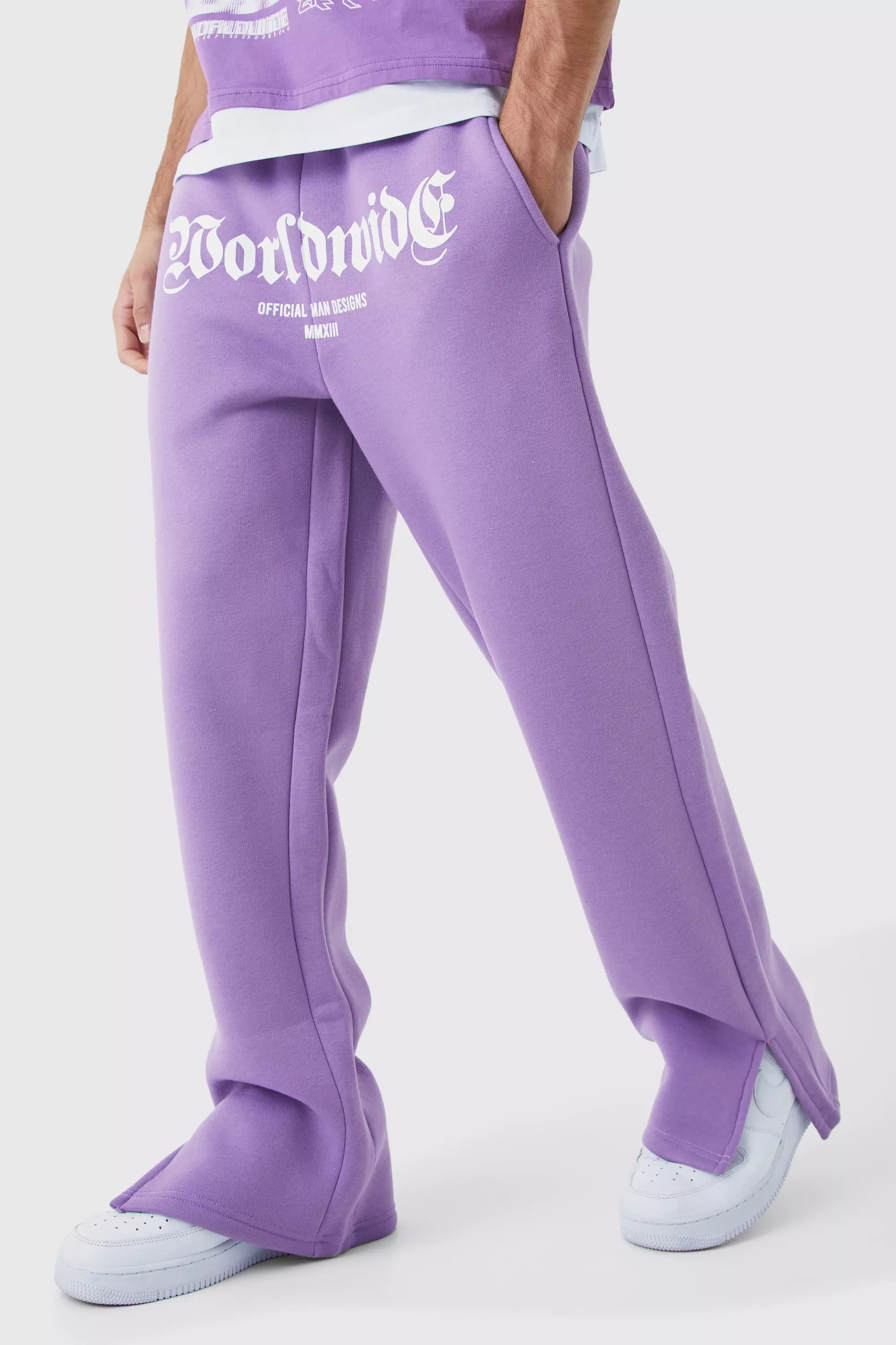 Regular Printed Gusset Sweatpants