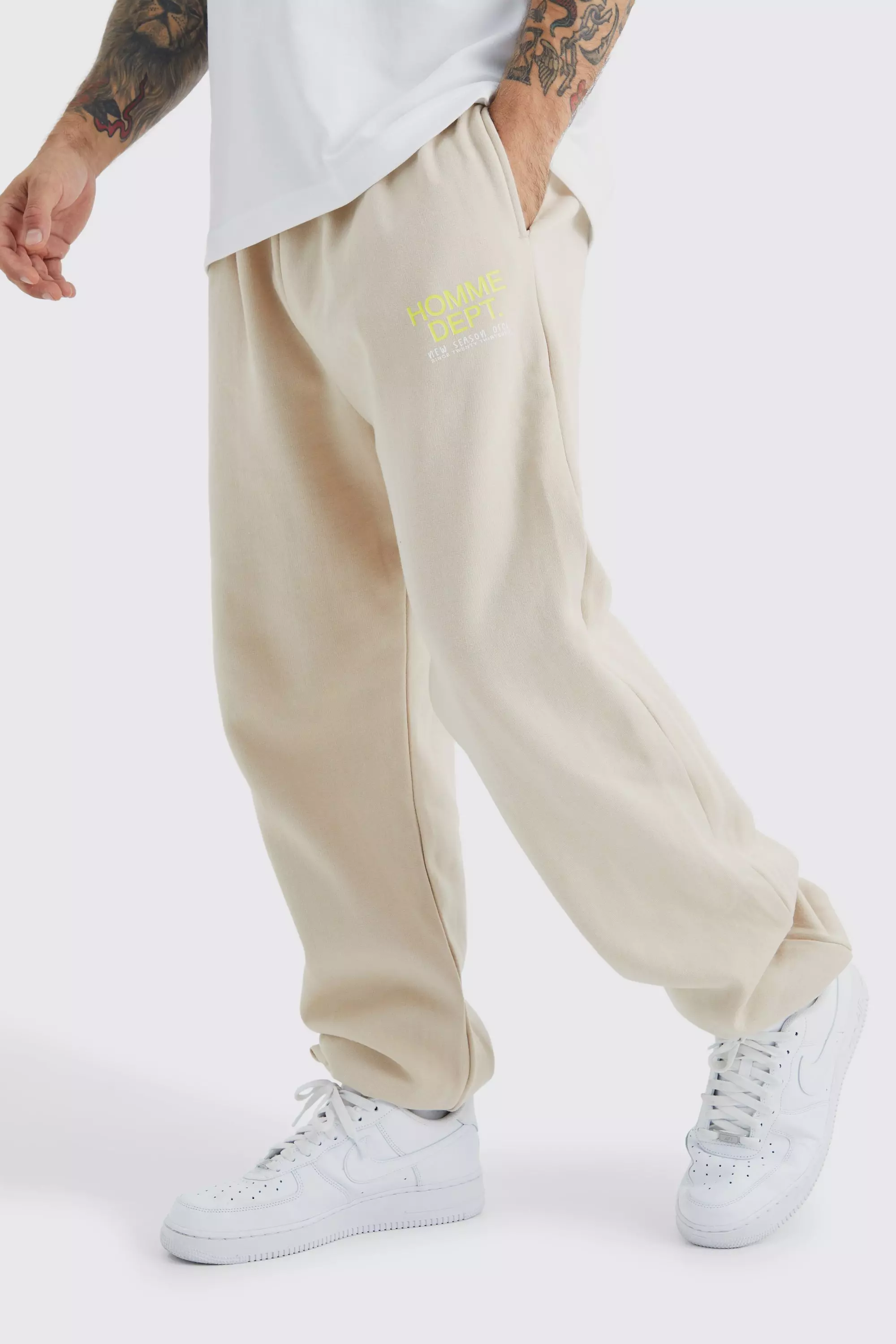 Oversized Homme Department Jogger boohooMAN UK